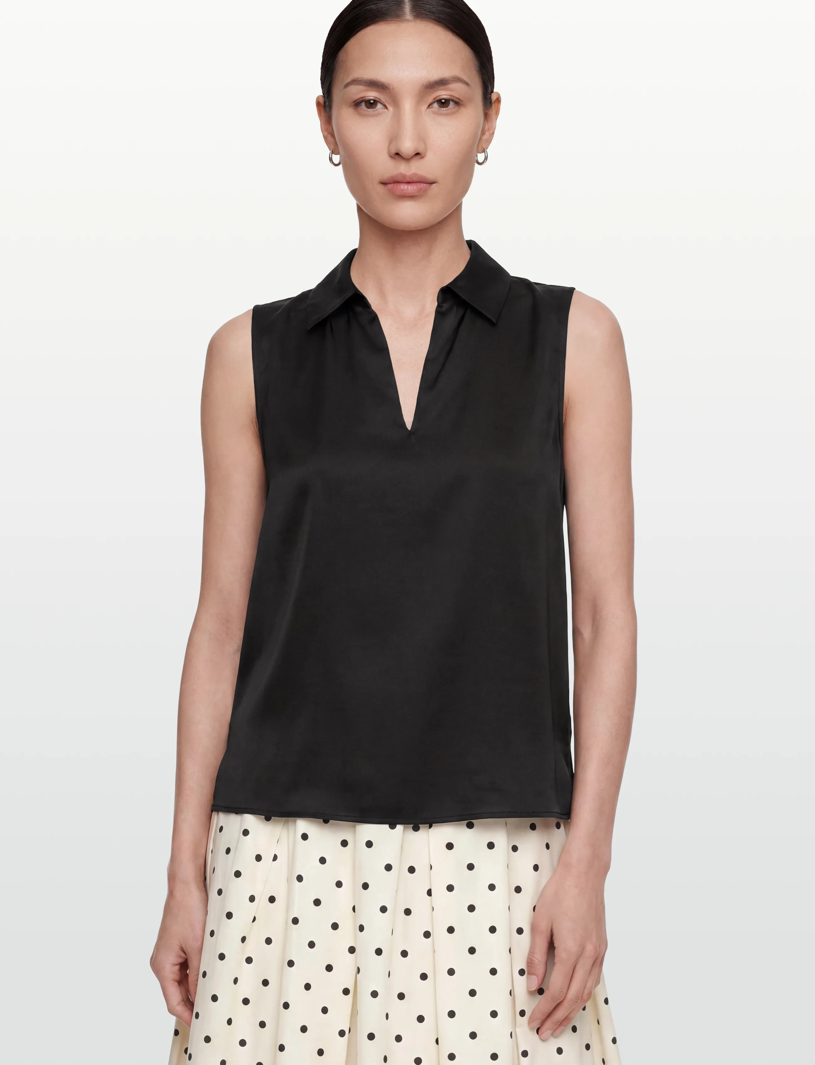 RM By Rosemunde - RMWPenelope Silk Blend SL Top - varrukateta pluusid - black - 3