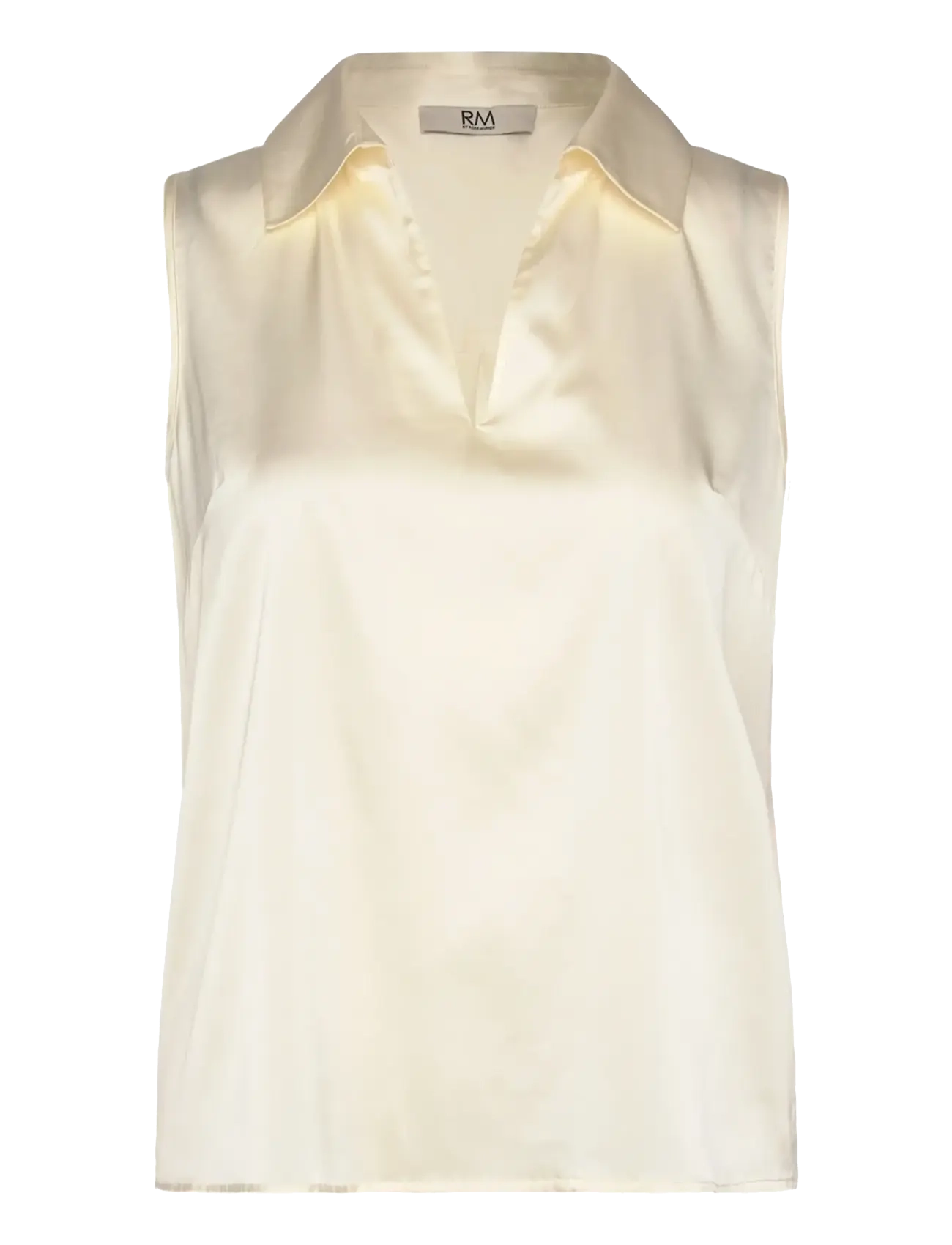 RM By Rosemunde RMWPenelope Silk Blend SL Top - Bluser - IVORY / cream