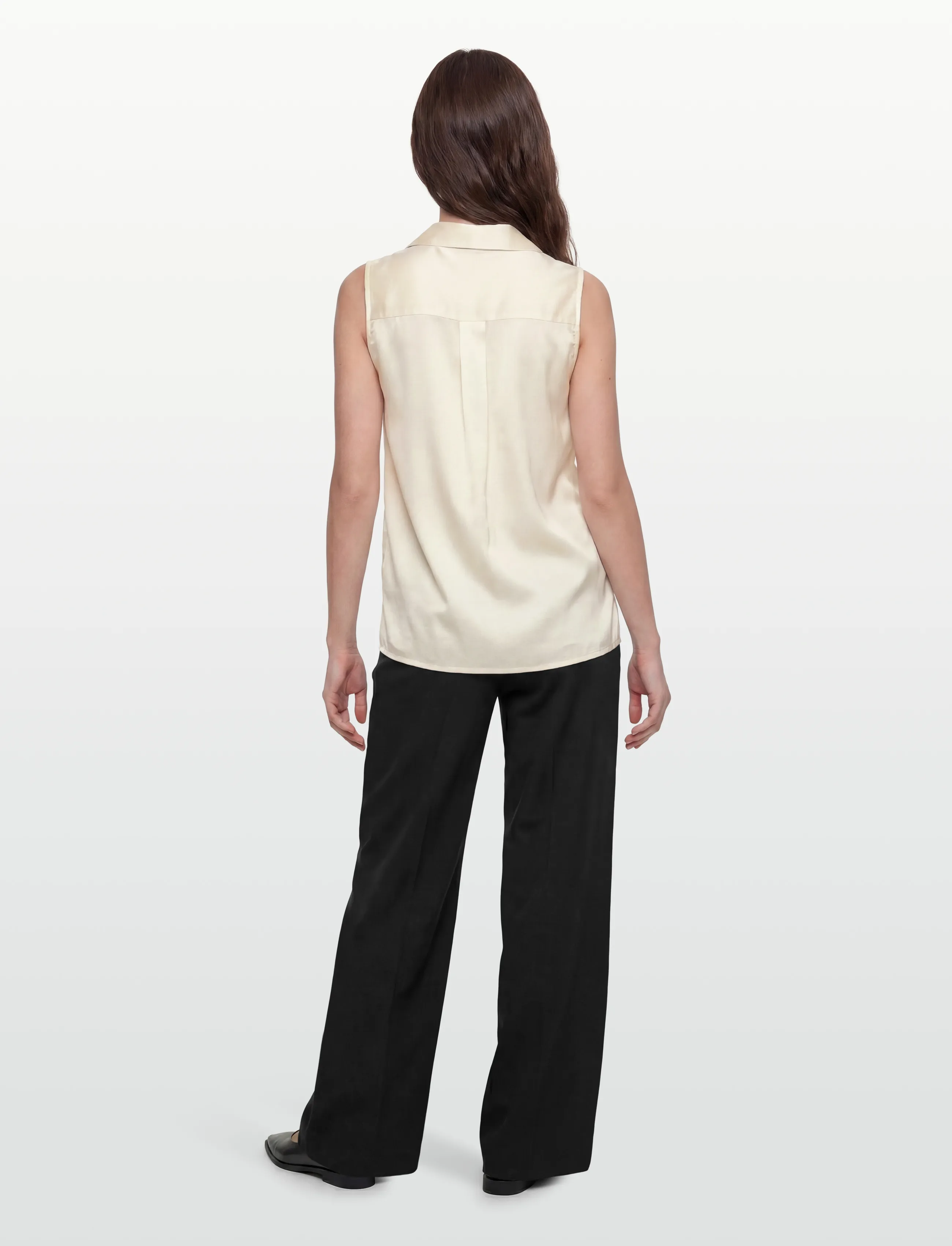 RM By Rosemunde - RMWPenelope Silk Blend SL Top - Ærmeløse bluser - ivory - 4