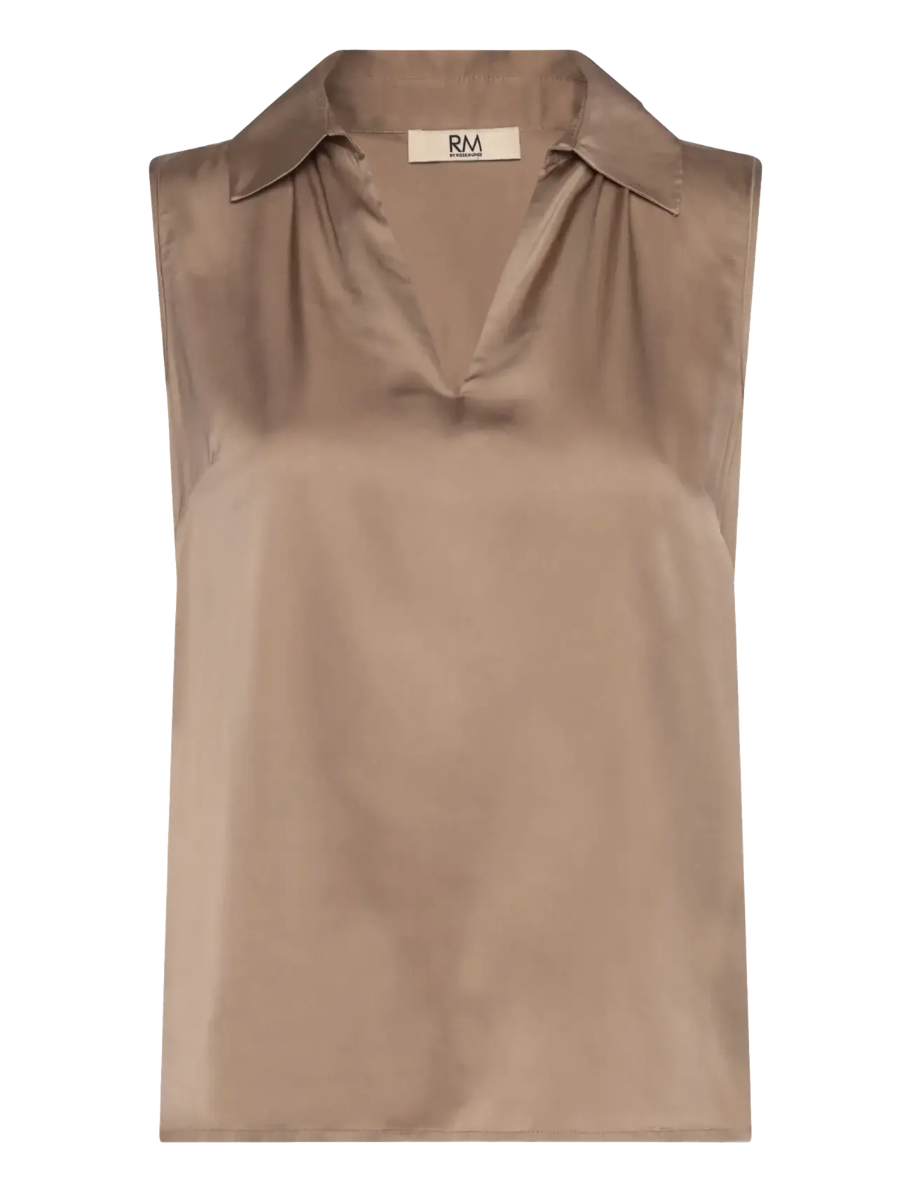 RM BY ROSEMUNDE Rmwpenelope Silk Blend Sl Oberteil Braun - 38 - Damen