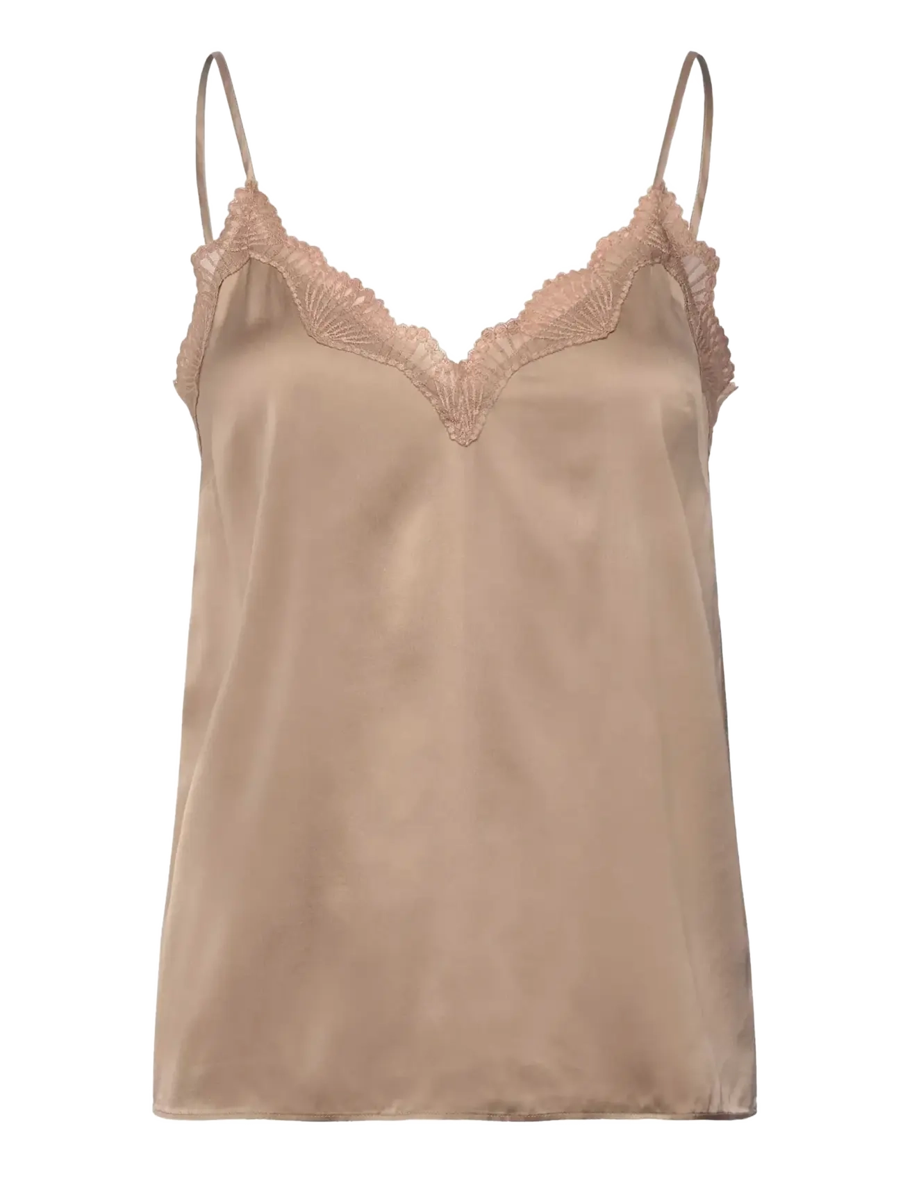 RM By Rosemunde RMWPenelope Silk Blend SL Top - Tøj - MOCHA MERINGUE / beige