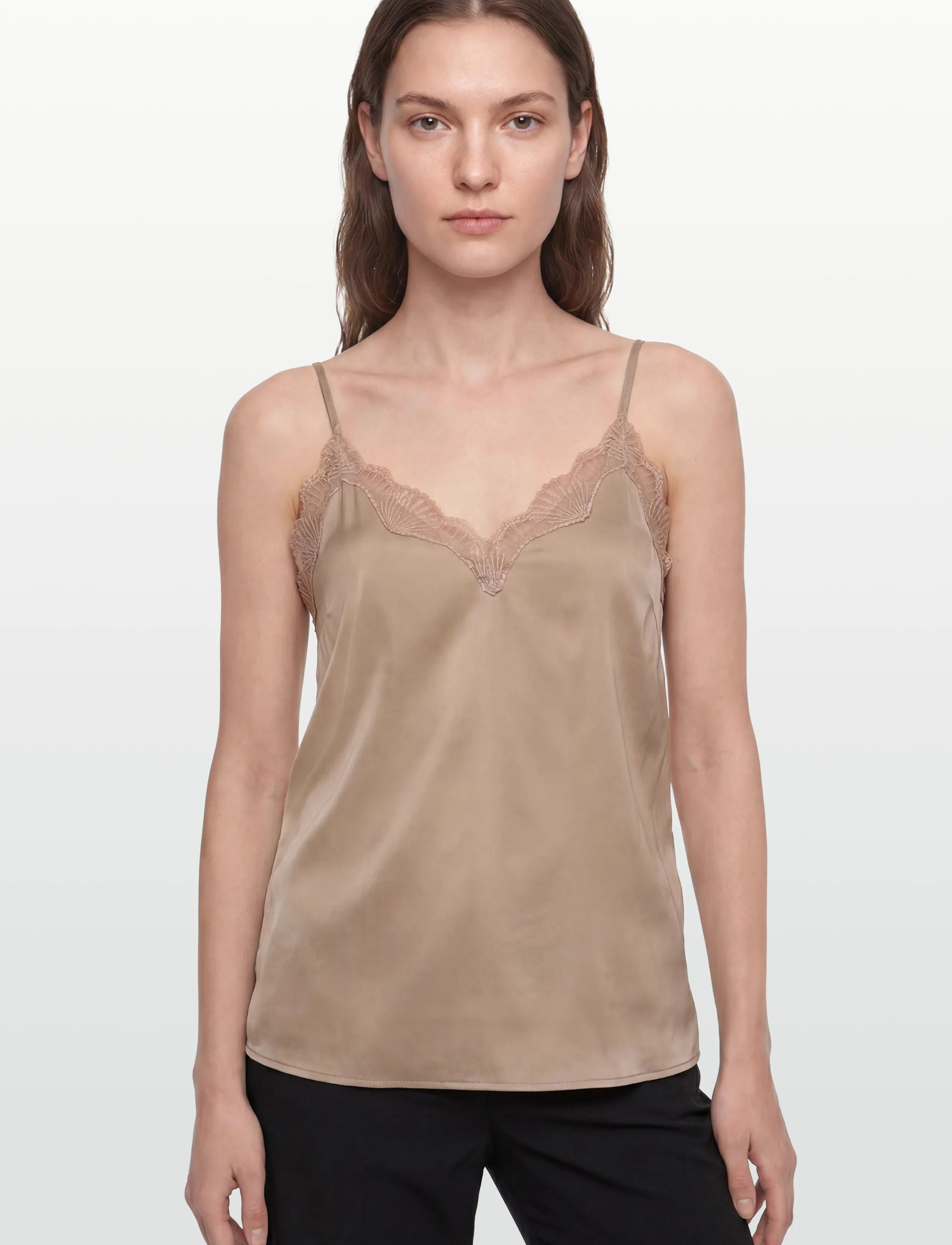 RM By Rosemunde - RMWPenelope Silk Blend SL Top - Ærmeløse toppe - mocha meringue - 3