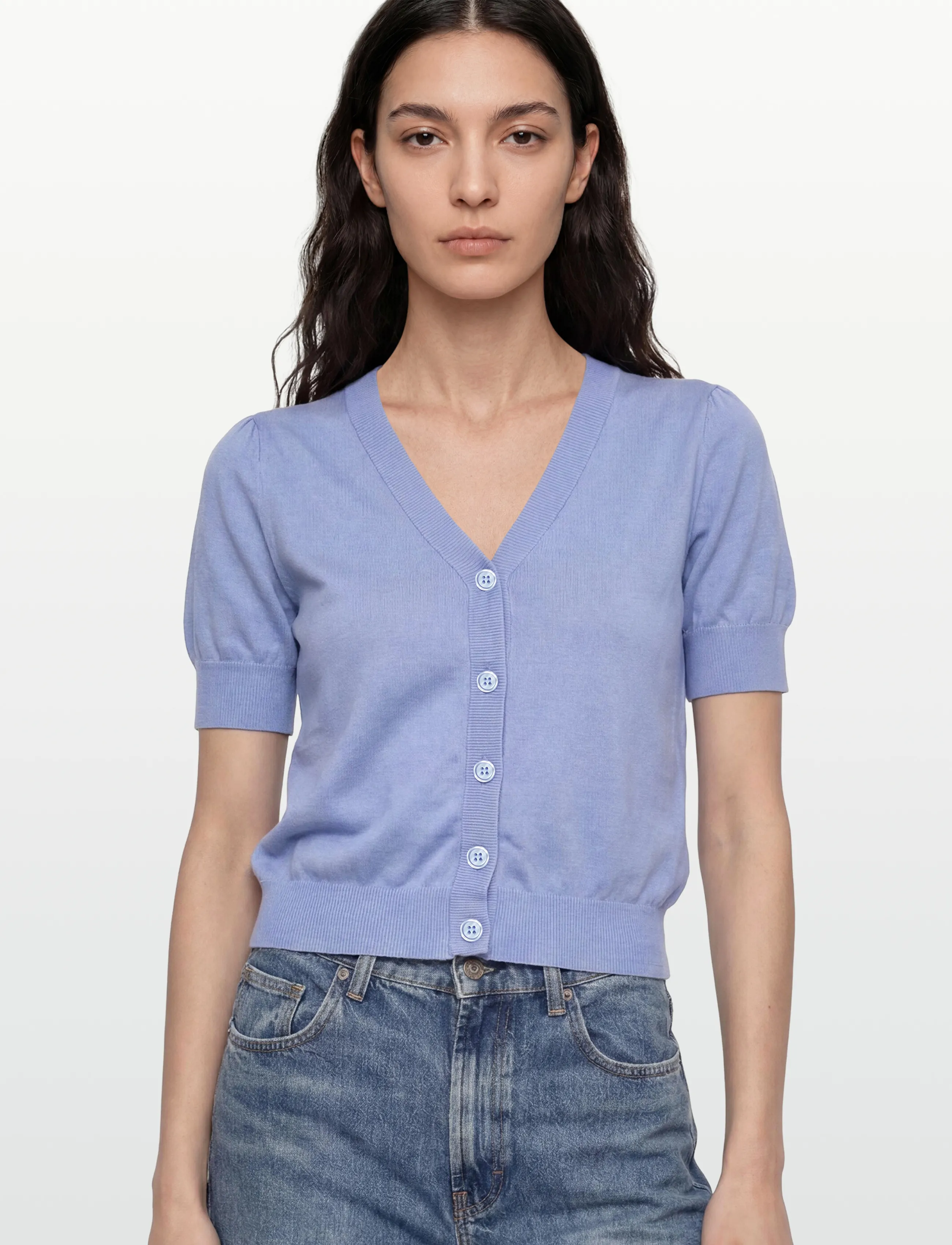 RM By Rosemunde - RMWSandra SS Cardigan - cardigans - bel air blue - 3