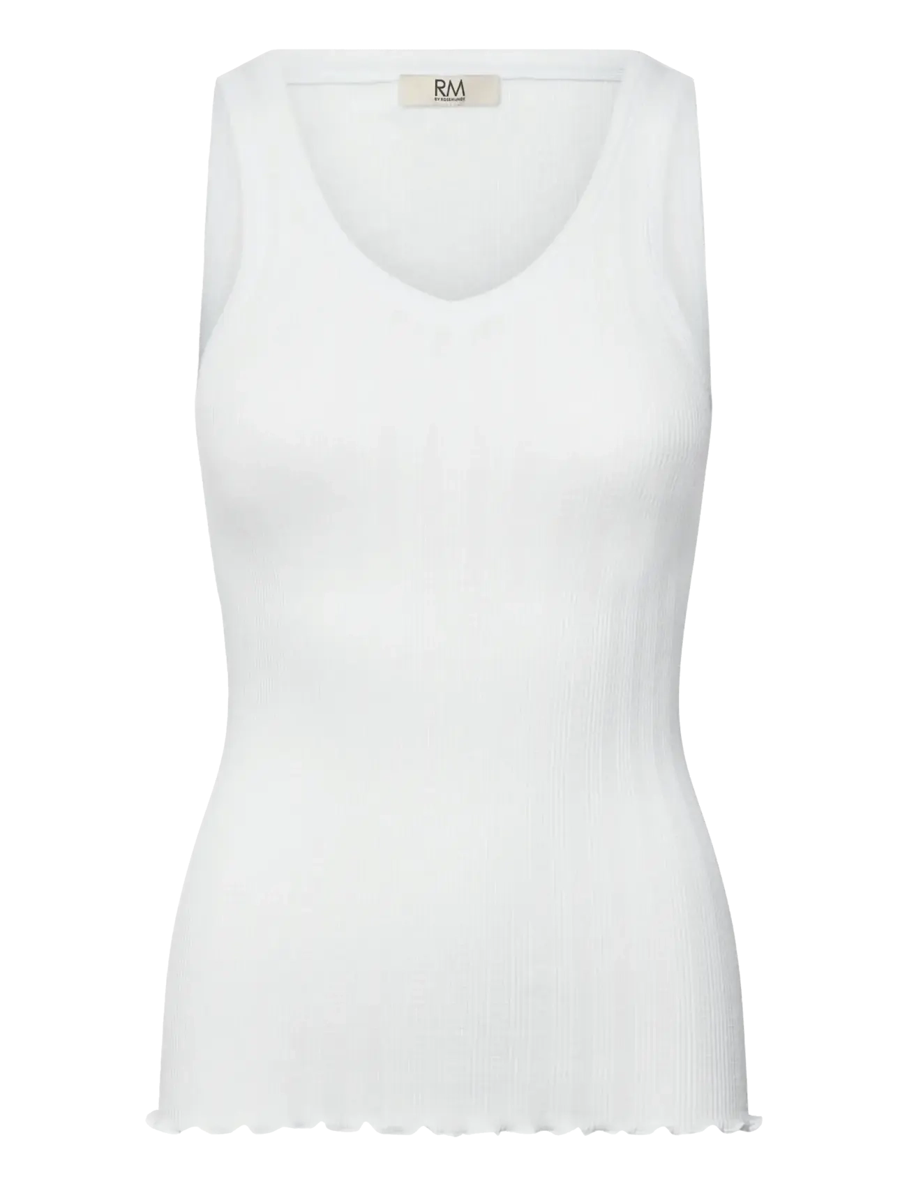 RM By Rosemunde RMWBardot SL V-Neck Tank Top - RM By Rosemunde - NEW WHITE / white