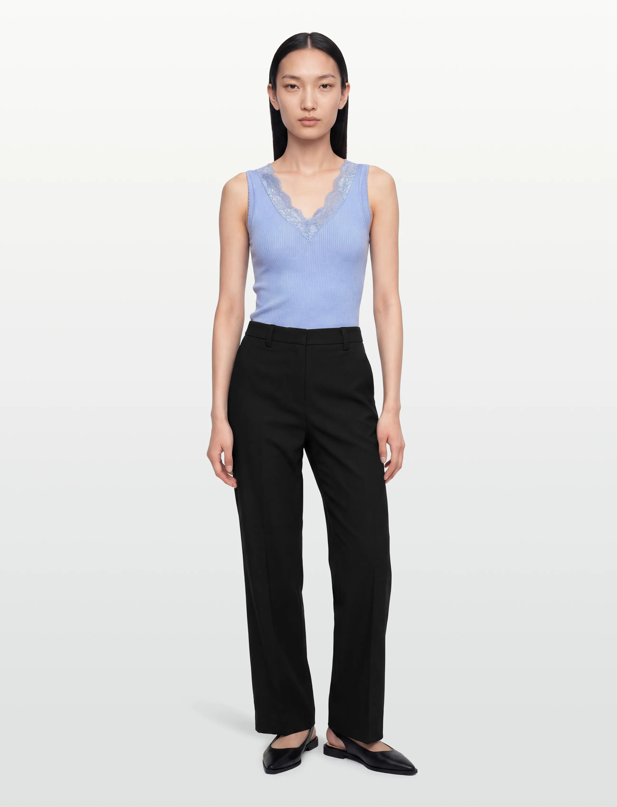 RM By Rosemunde - RMWBea SL V-Neck Top - laveste priser - bel air blue - 0
