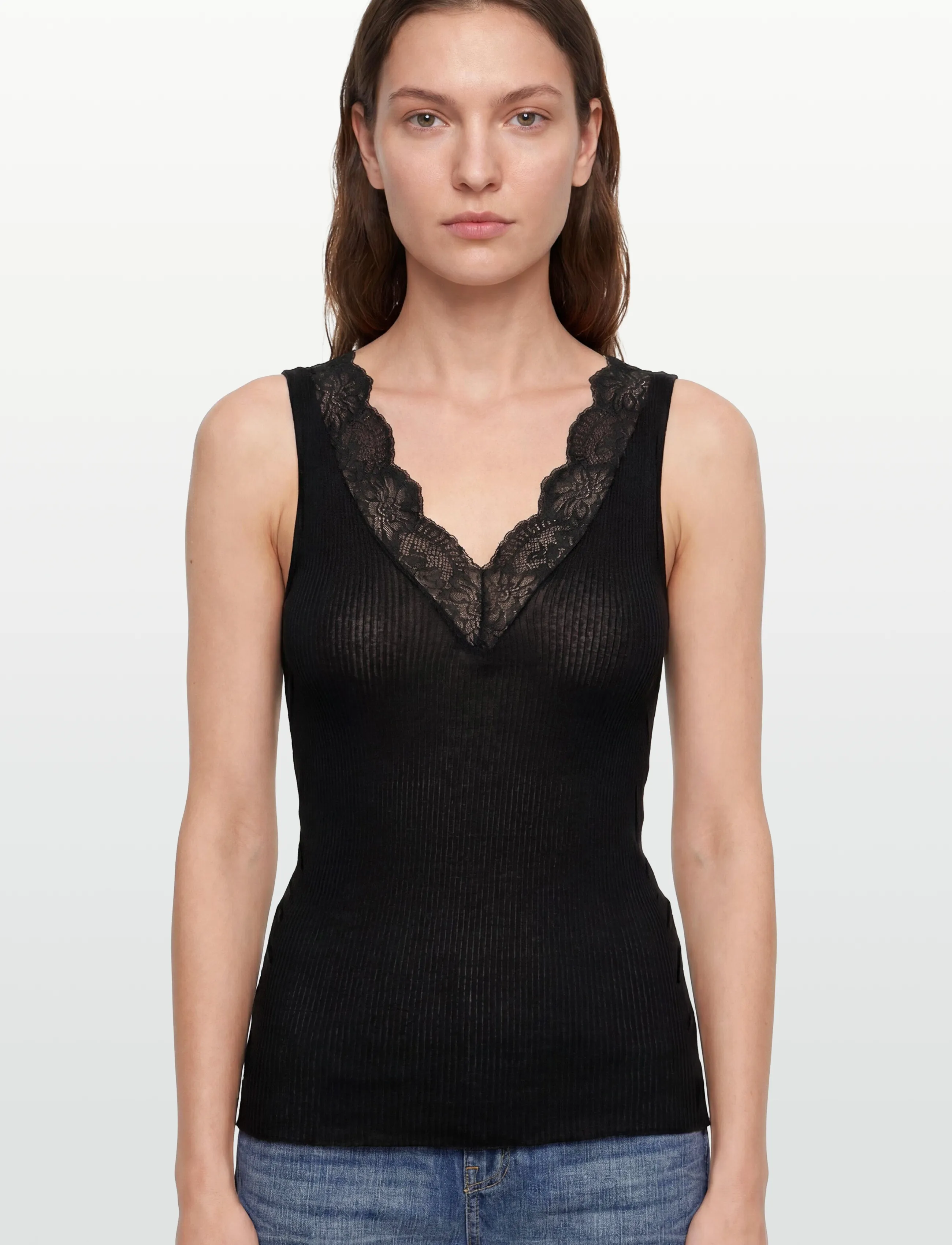 RM By Rosemunde - RMWBea SL V-Neck Top - laveste priser - black - 3