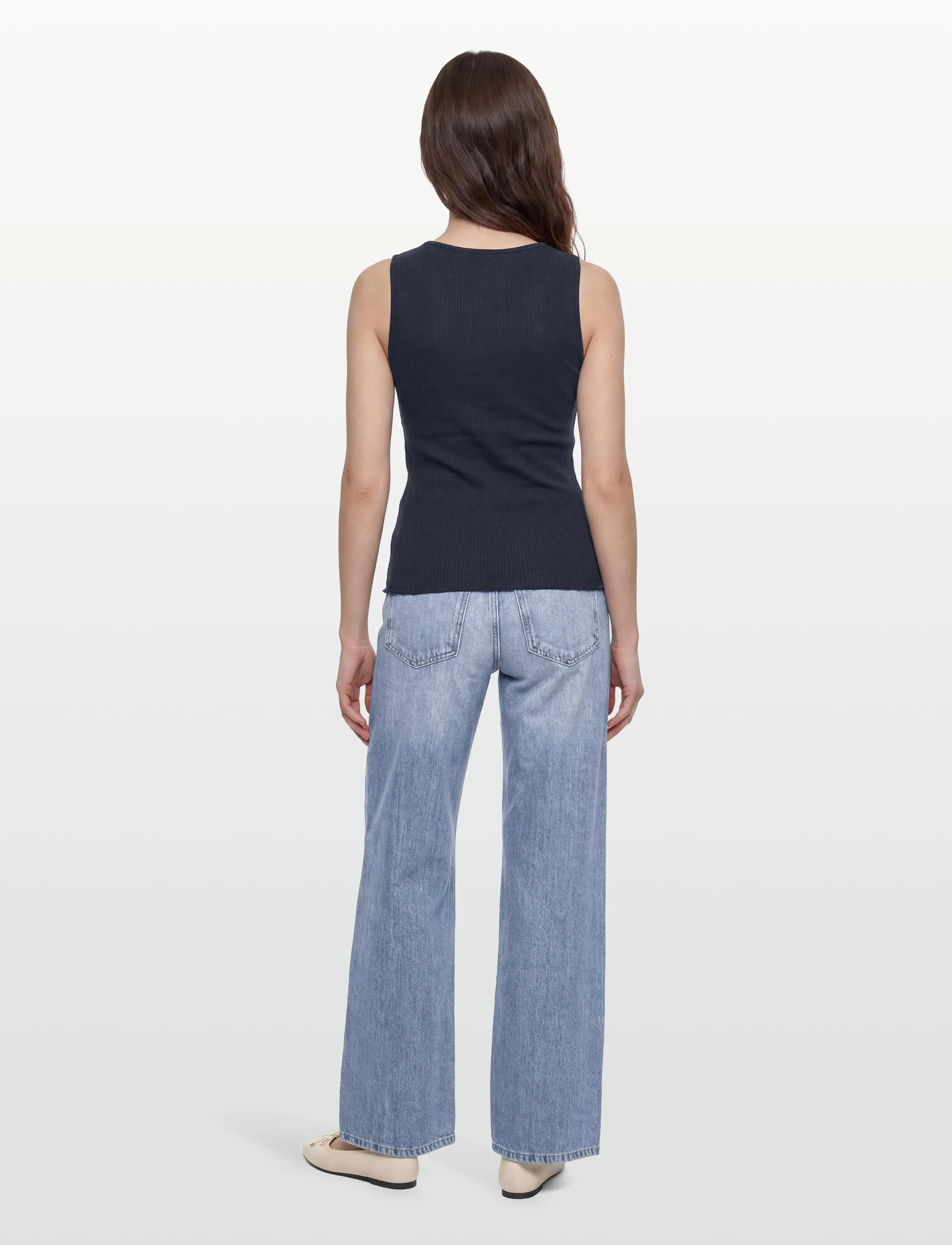 RM By Rosemunde - RMWBea SL V-Neck Top - sleeveless tops - navy - 4