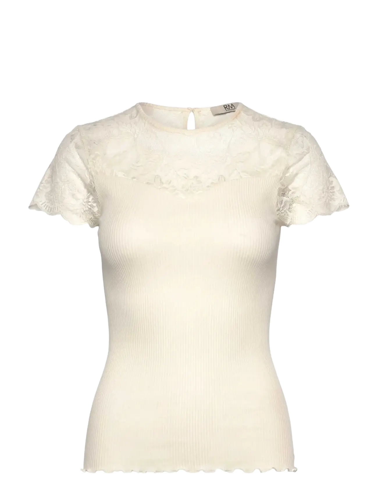 RM BY ROSEMUNDE Rmwbea Ss O-Neck T-Shirt Cream - M - Damen