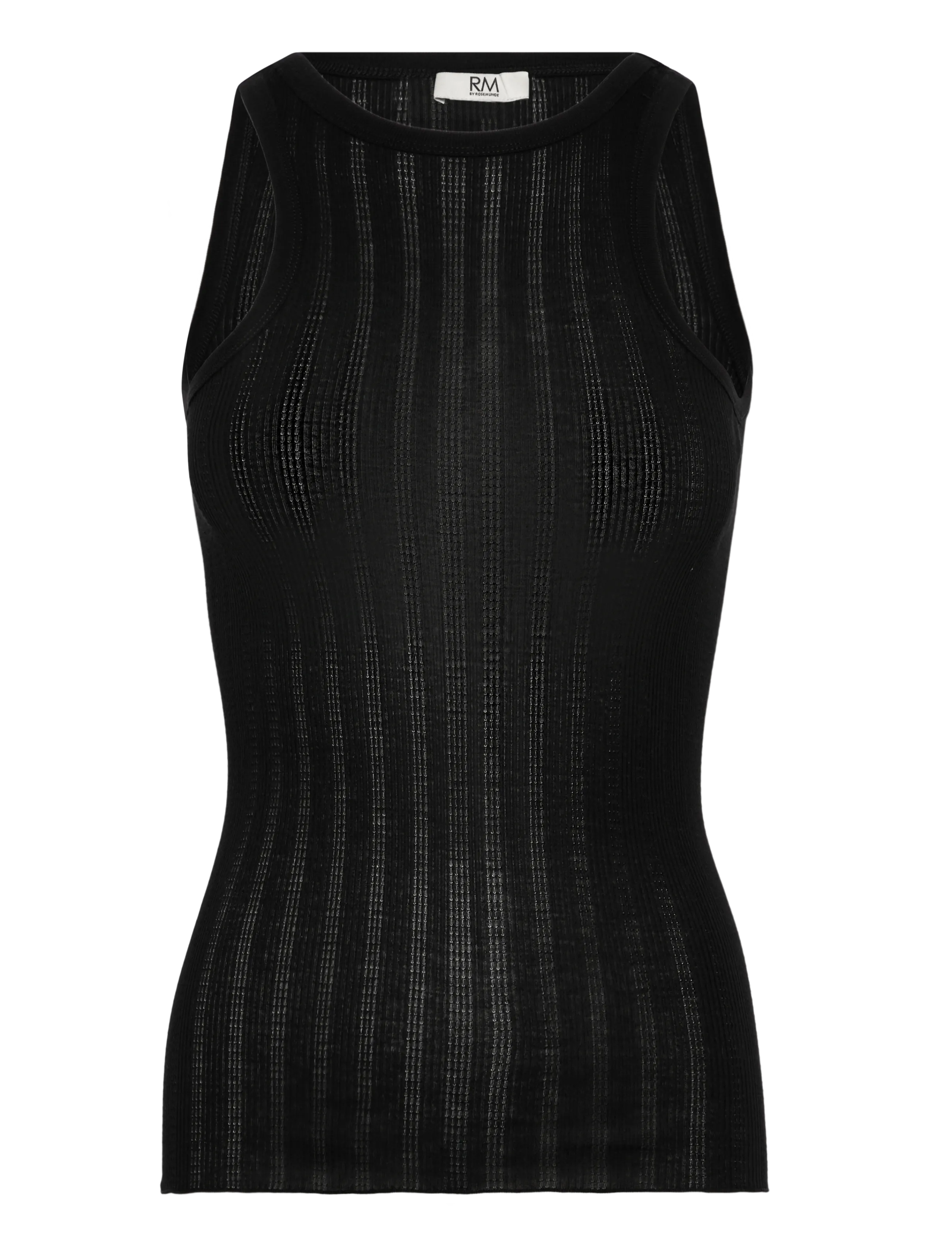 RM By Rosemunde RMWBardot SL Tank Top - Nyheder - BLACK / black