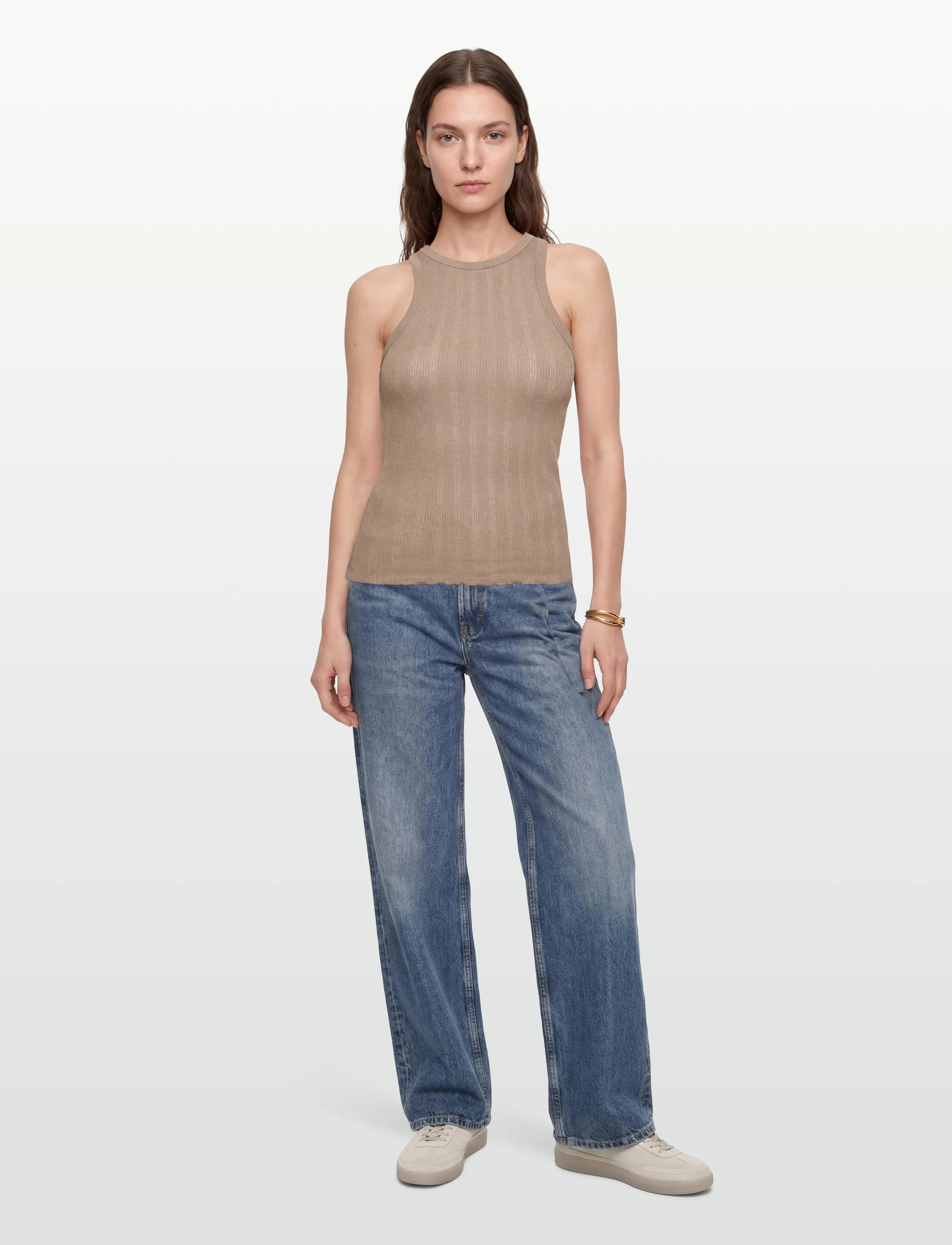 RM By Rosemunde - RMWBardot SL Tank Top - laveste priser - mocha meringue - 0