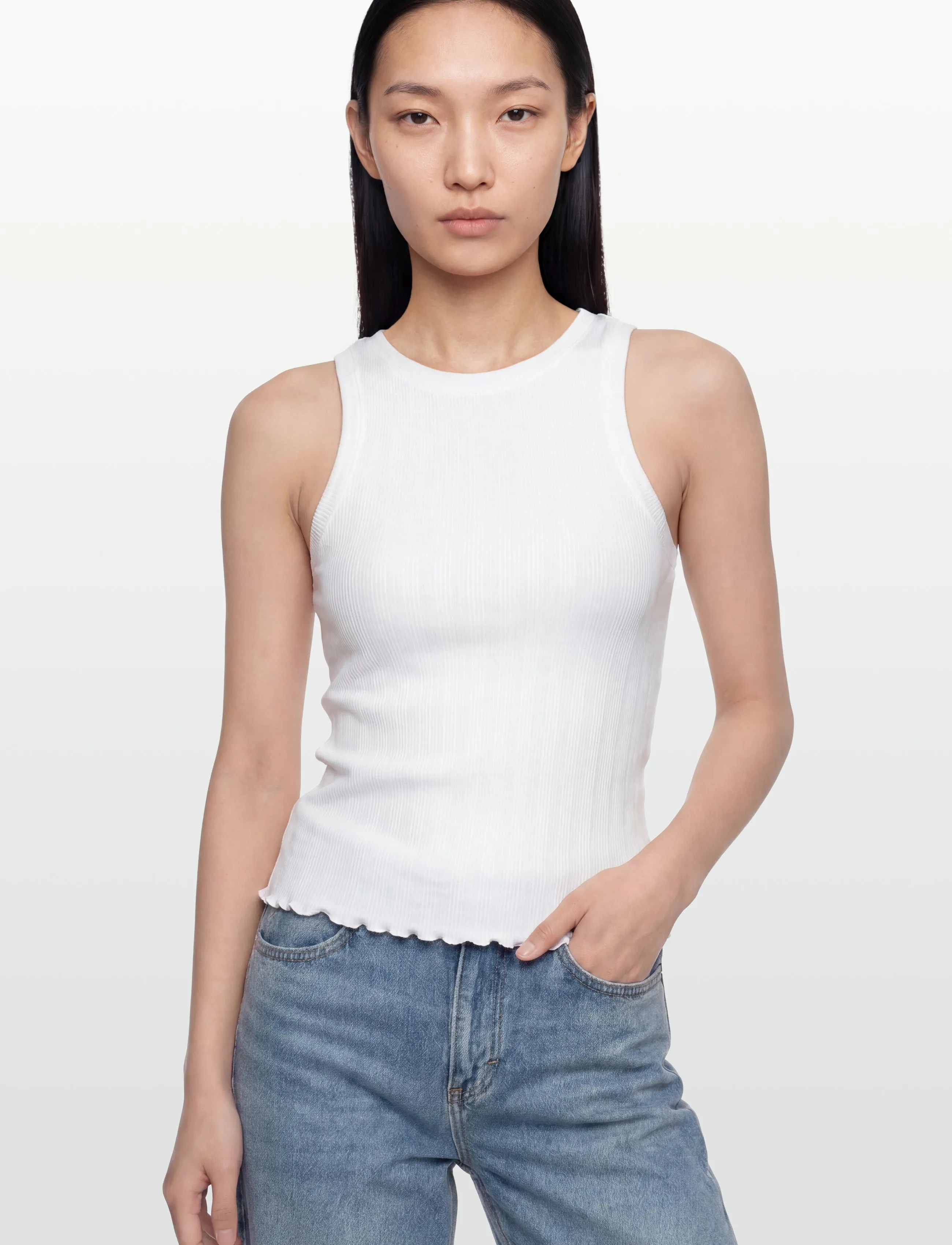 RM By Rosemunde - RMWBardot SL Tank Top - laveste priser - new white - 3