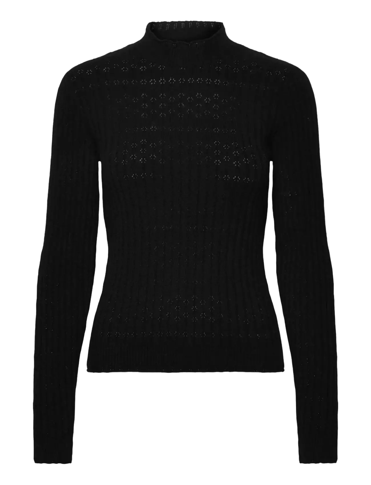 RM By Rosemunde RMWSofia Pointelle LS Pullover - RM By Rosemunde - BLACK / black