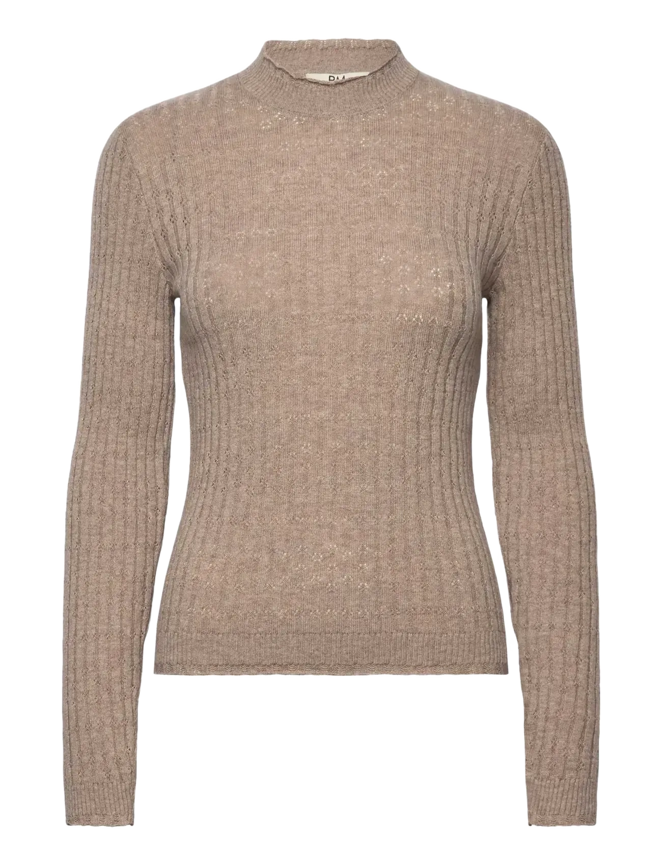 RM By Rosemunde RMWSofia Pointelle LS Pullover - RM By Rosemunde - LIGHT BROWN MELANGE / brown