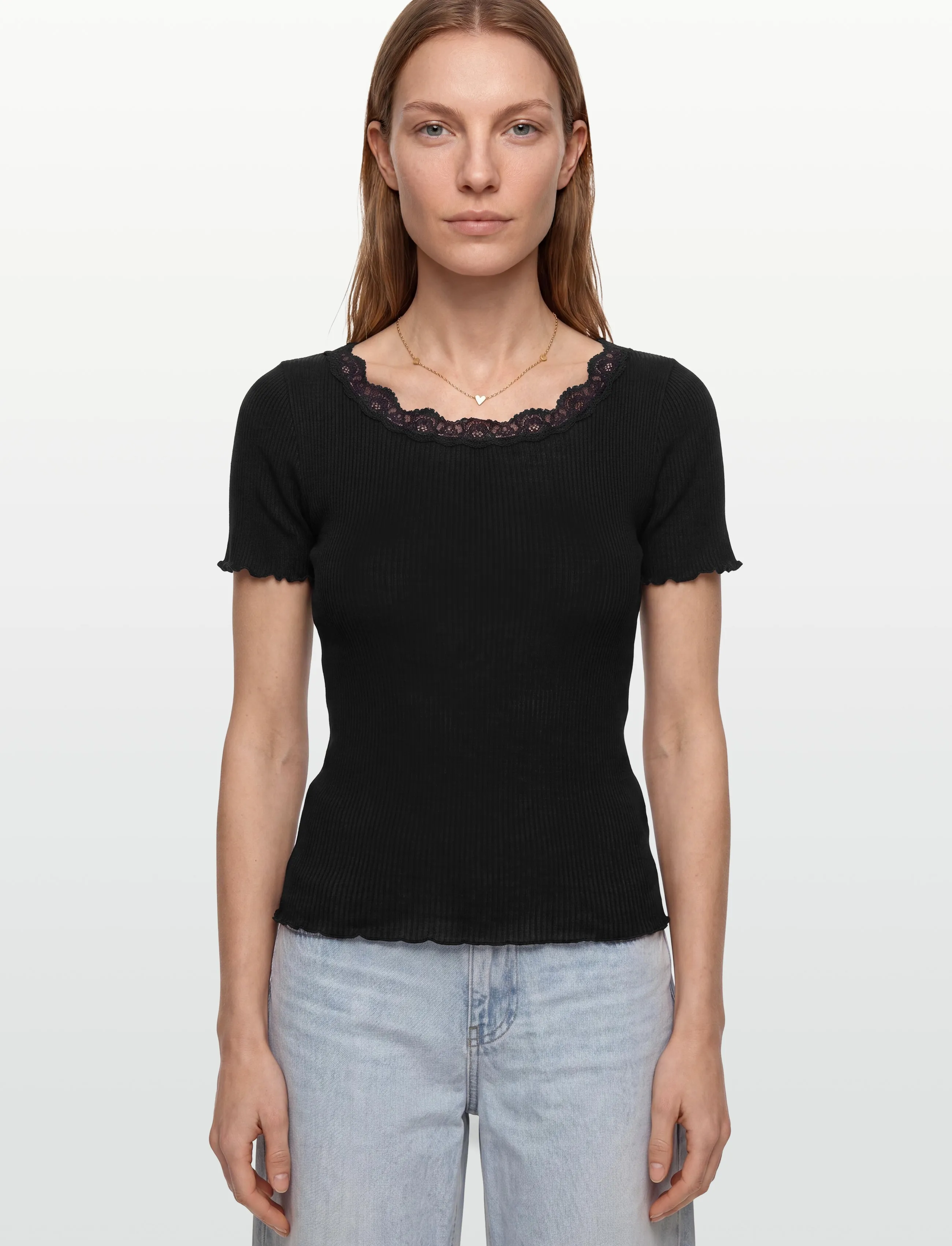 RM By Rosemunde - RMWBalta Modal SS Boatneck T-shirt - t-shirts & tops - black - 3