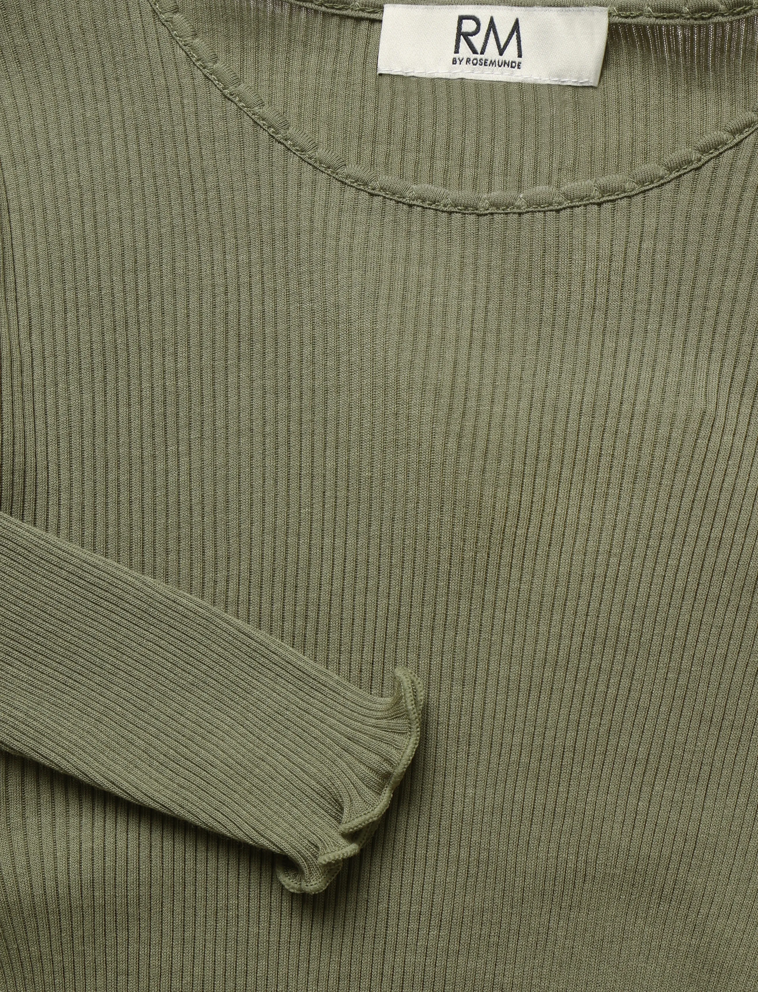 RM By Rosemunde - RMWBalta Modal LS O-Neck T-shirt - pikkade varrukatega alussärgid - dusky green - 3