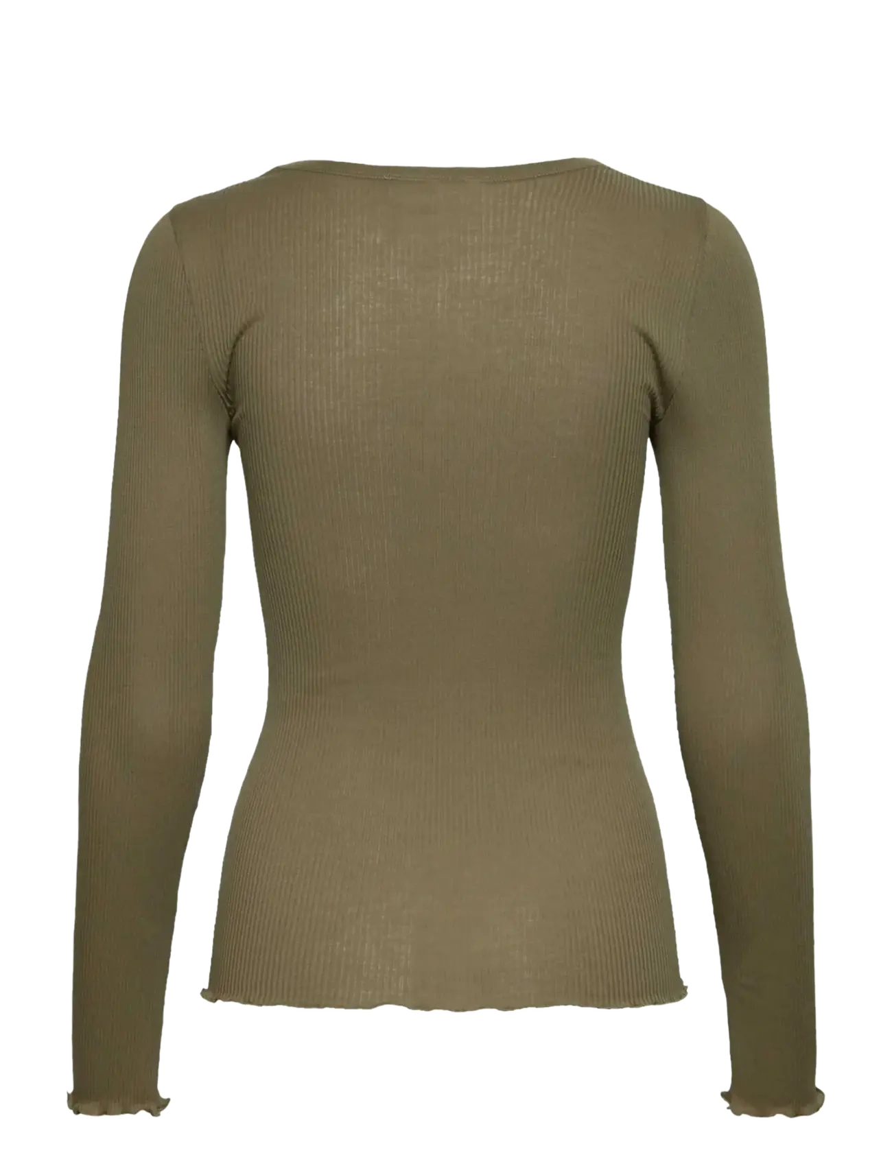 RM By Rosemunde - RMWBalta Modal LS Placket T-shirt - dusky green - 1