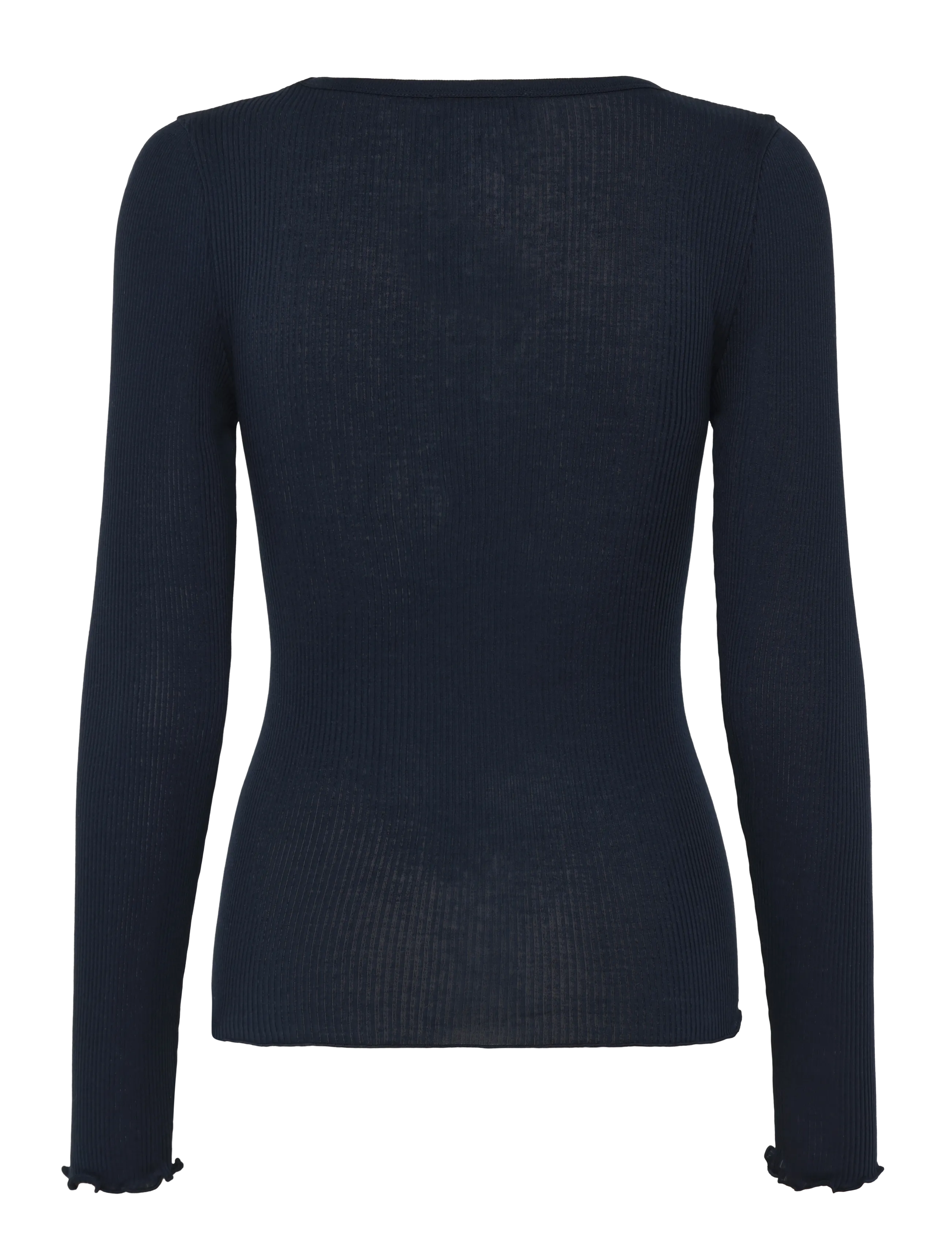 RM By Rosemunde - RMWBalta Modal LS Placket T-shirt - langærmede toppe - navy - 1