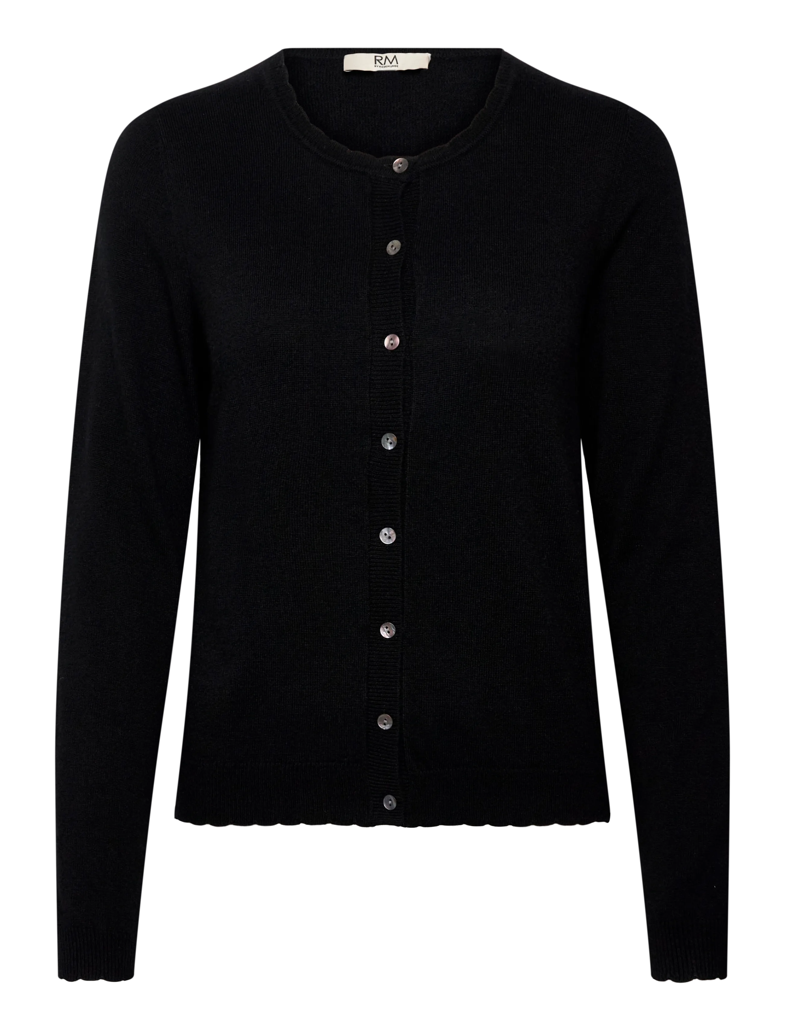 RM By Rosemunde RMWSofia Wool LS Scallop Edge Short - RM By Rosemunde - BLACK / black