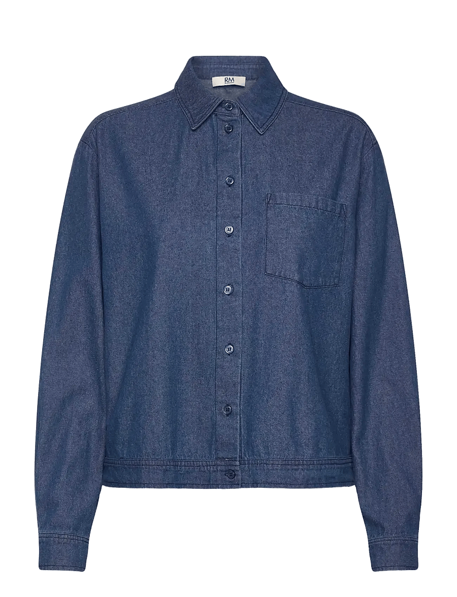 RM By Rosemunde - RMWLise Denim LS Shirt - teksasärgid - denim blue - 1