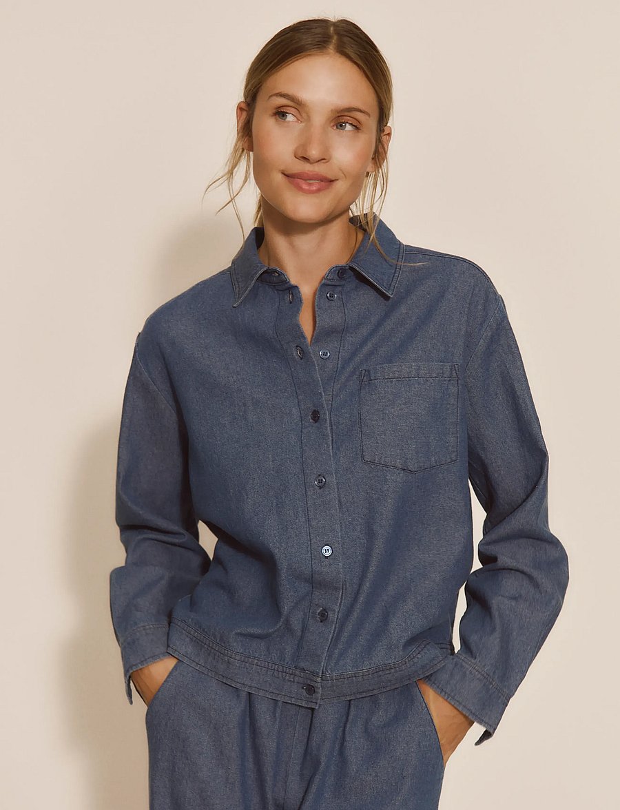 RM By Rosemunde - RMWLise Denim LS Shirt - teksasärgid - denim blue - 0
