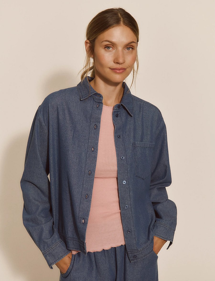 RM By Rosemunde - RMWLise Denim LS Shirt - teksasärgid - denim blue - 3