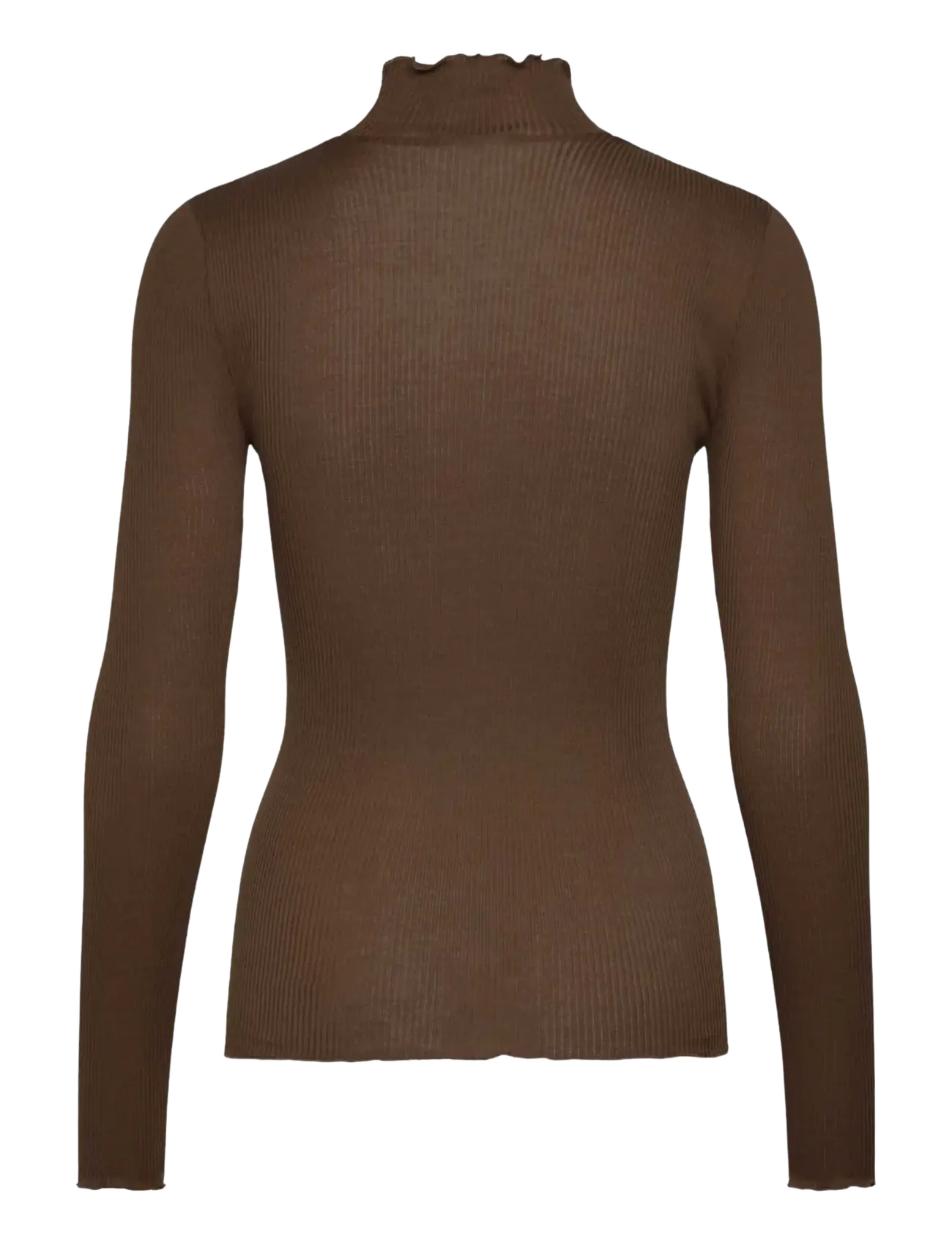 RM By Rosemunde - RMWBalta Modal LS T-neck T-shirt - efterårstøj - dark earth - 1