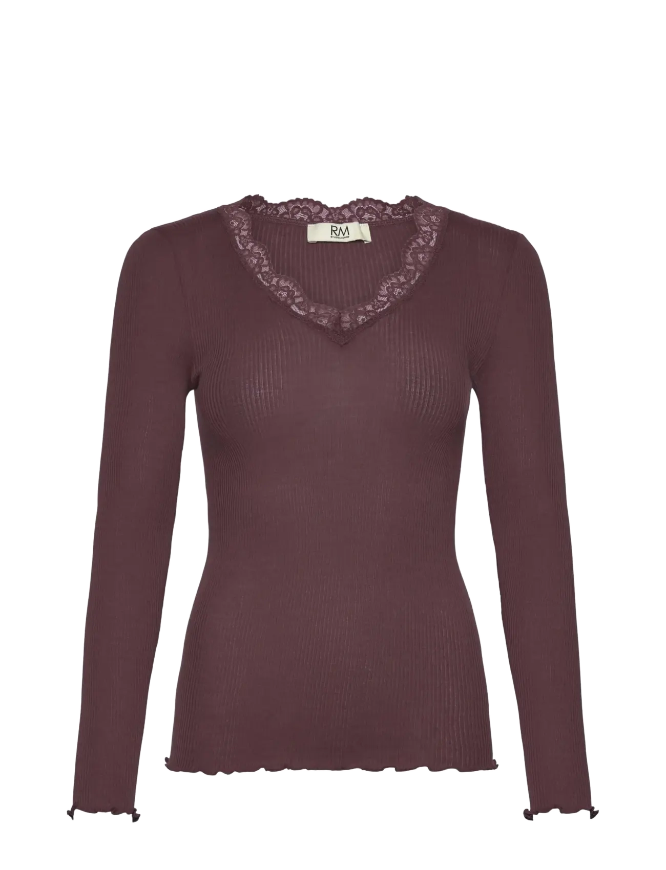 RM By Rosemunde RMWBalta Modal LS V-neck T-shirt - RM By Rosemunde - FUDGE / brown