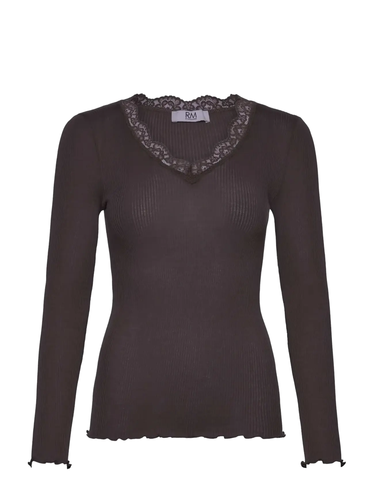 RM By Rosemunde RMWBalta Modal LS V-neck T-shirt - RM By Rosemunde - GANACHE / brown