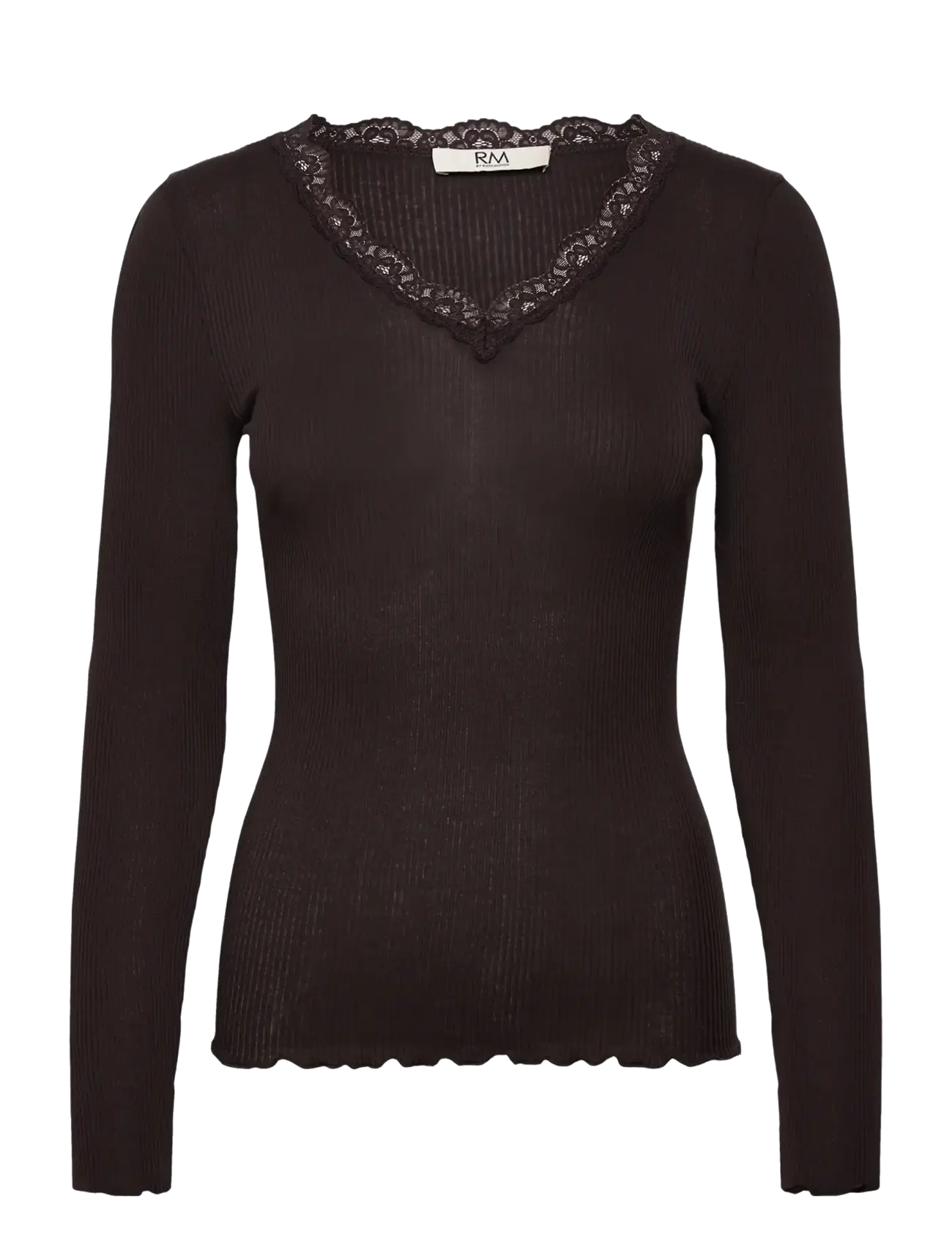 RM By Rosemunde RMWBalta Modal LS V-neck T-shirt - T-shirts & tops - GANACHE / brown