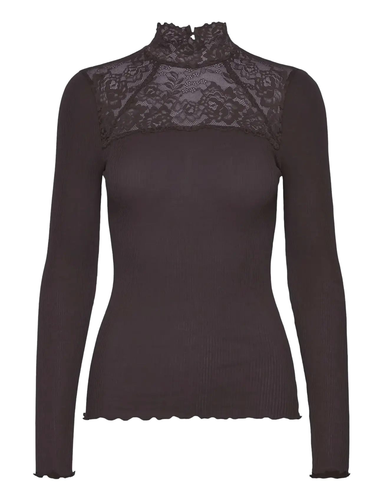 RM By Rosemunde RMWBalta Modal LS  Lace T-neck T-shirt - RM By Rosemunde - GANACHE / brown
