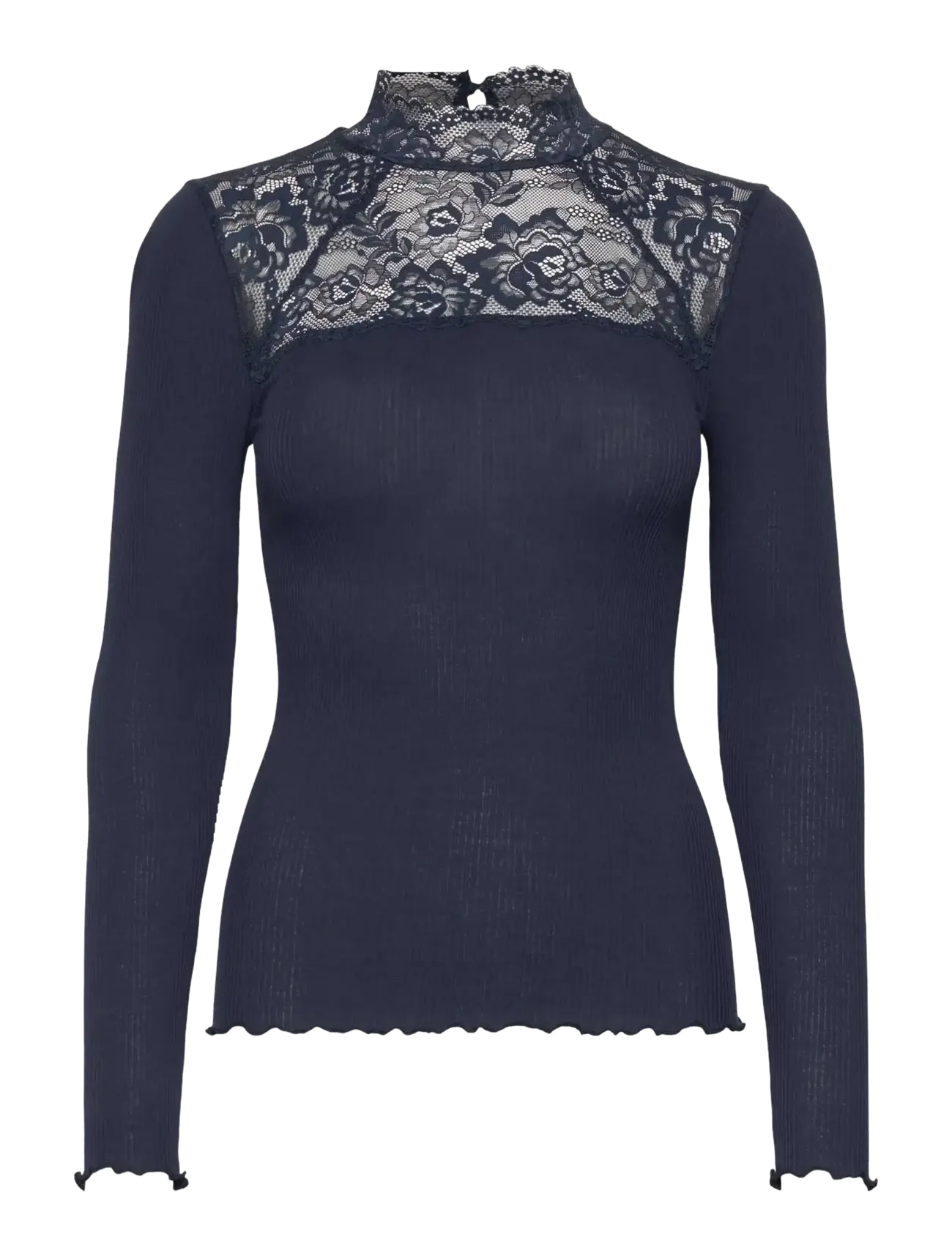 RM By Rosemunde RMWBalta Modal LS  Lace T-neck T-shirt - RM By Rosemunde - NAVY / navy