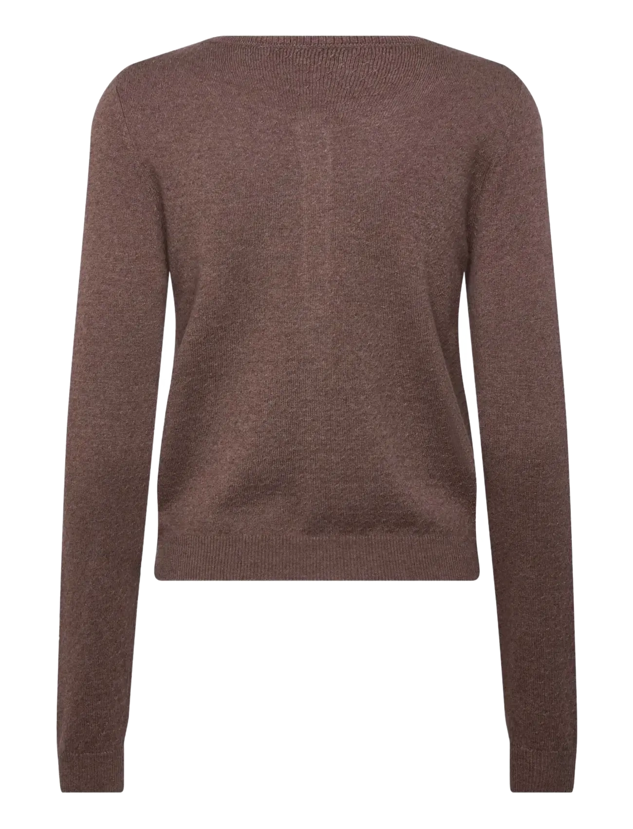 RM By Rosemunde - RMWSofia Dot Wool LS Cardigan - efterårstøj - new dark brown melange - 1