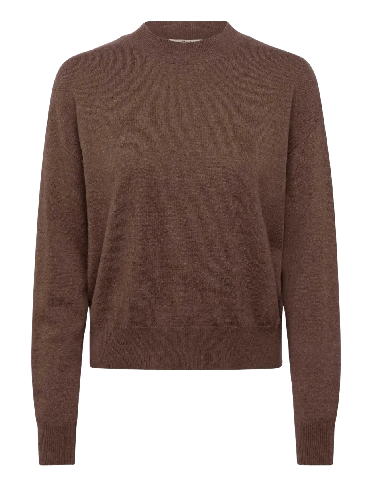 RM By Rosemunde RMWSofia Dot Wool LS Short O-neck Pullover -  - NEW DARK BROWN MELANGE / brown