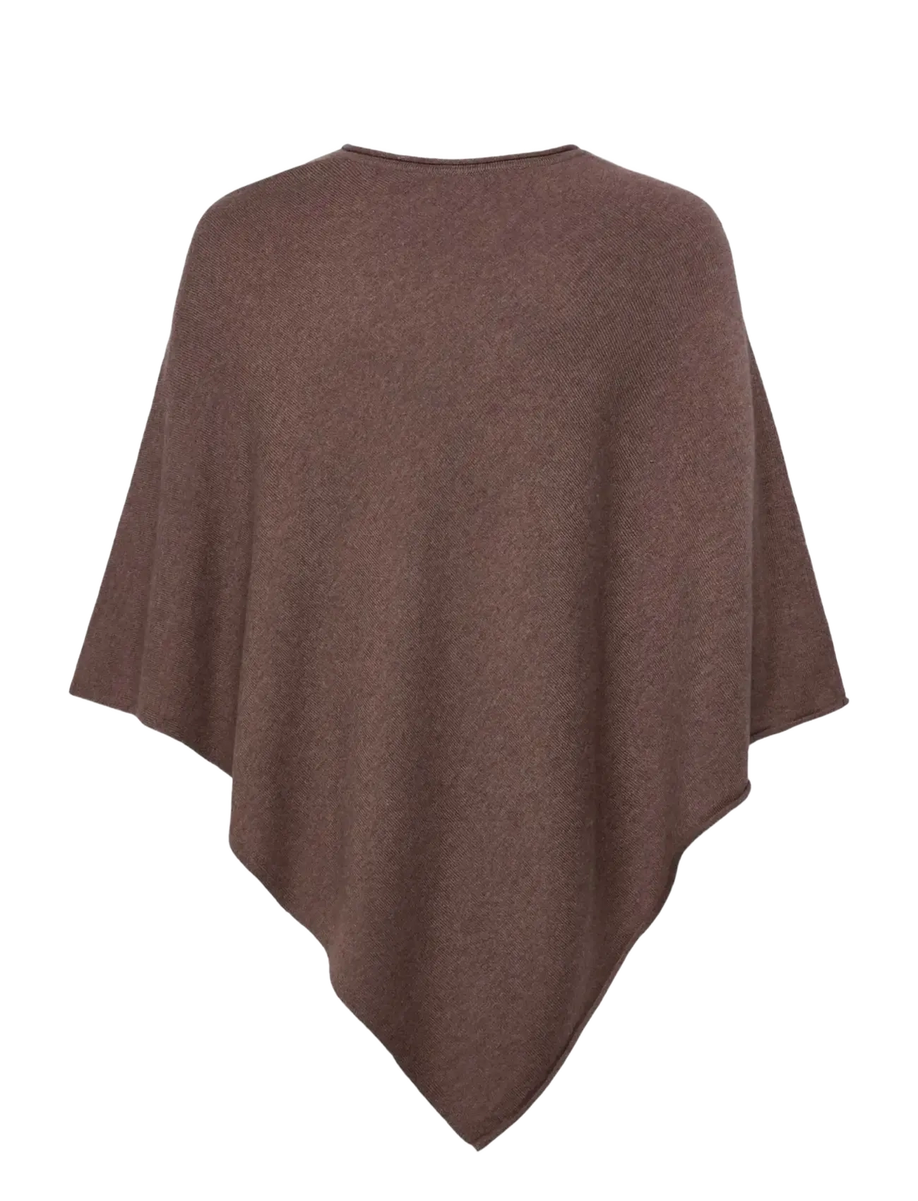 RM By Rosemunde - RMWSofia Wool Poncho - efterårsbesparelser - new dark brown melange - 1