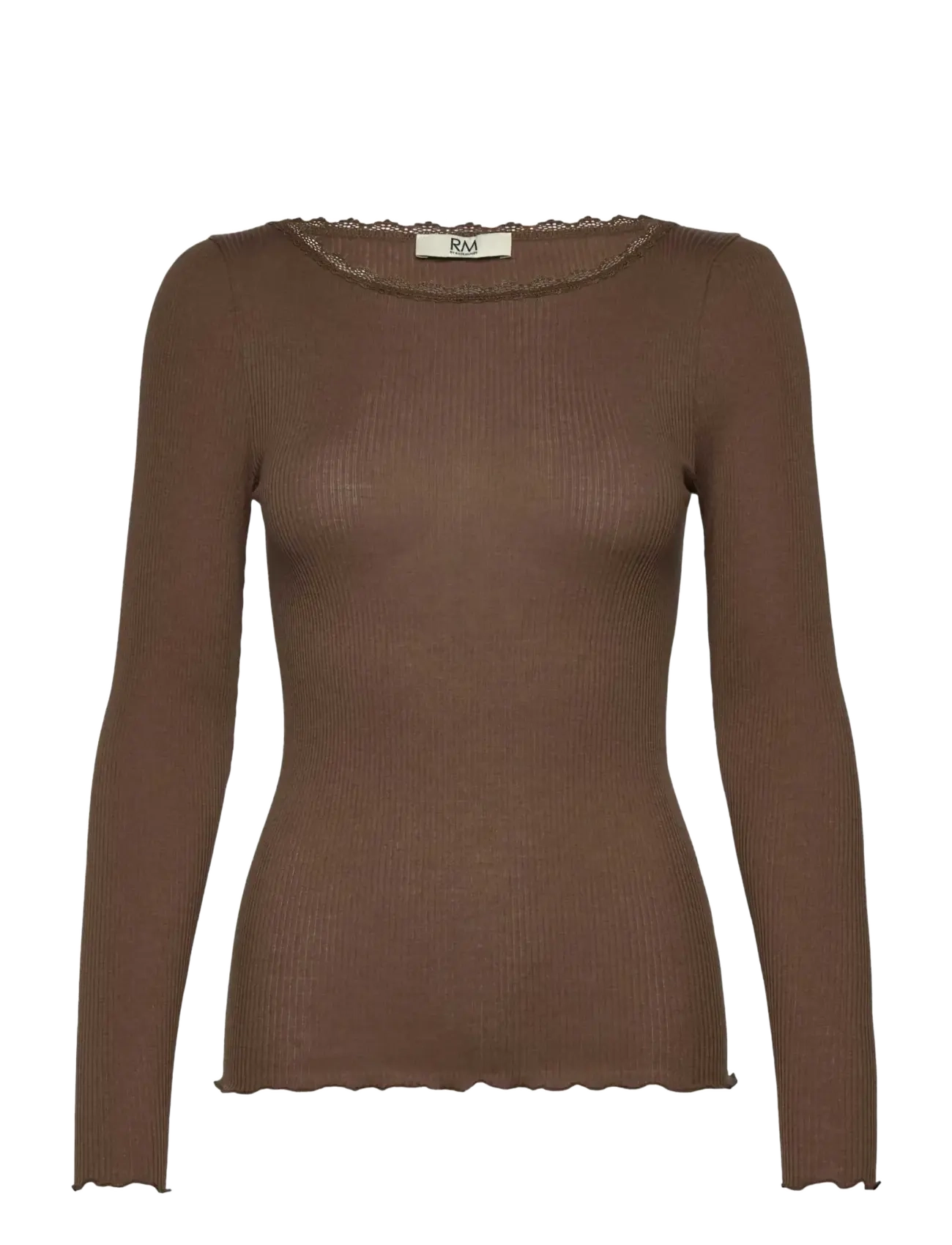 RM By Rosemunde RMWJohanne Lace LS Wide O-neck - RM By Rosemunde - DARK EARTH / brown