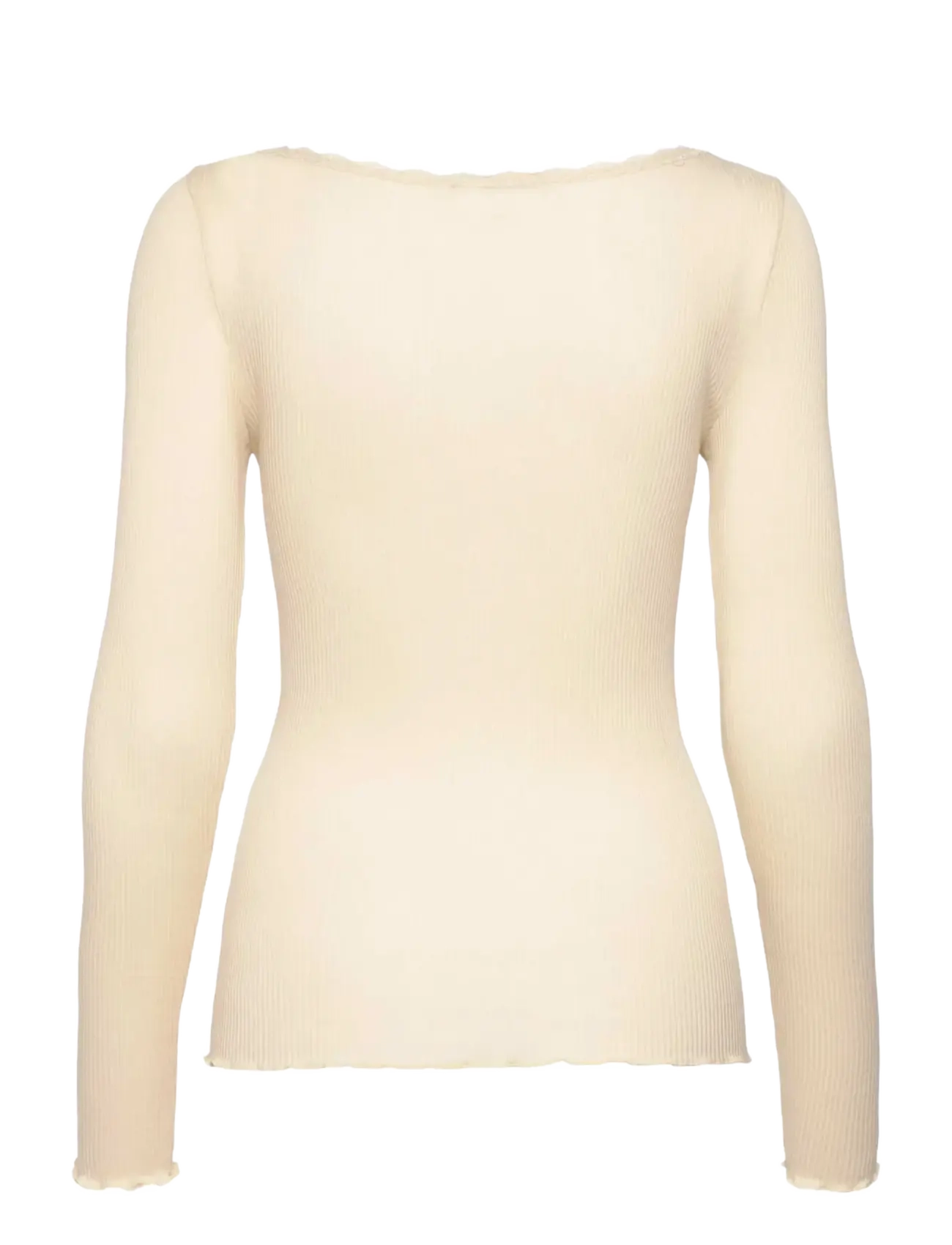 RM By Rosemunde - RMWJohanne Lace LS Wide O-neck - efterårstøj - parchment - 1