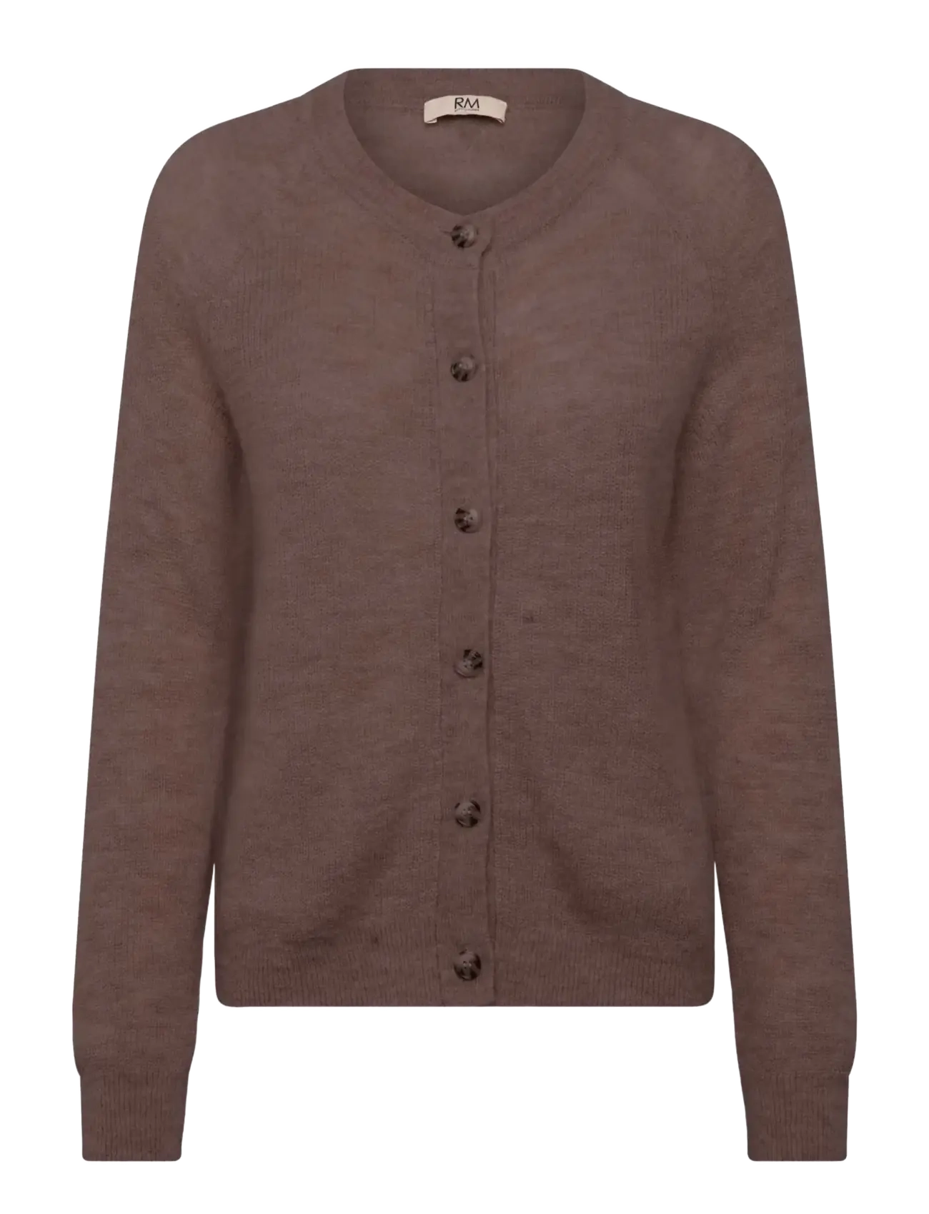 RM By Rosemunde RMWCille LS Cardigan - RM By Rosemunde - NEW DARK BROWN MELANGE / brown