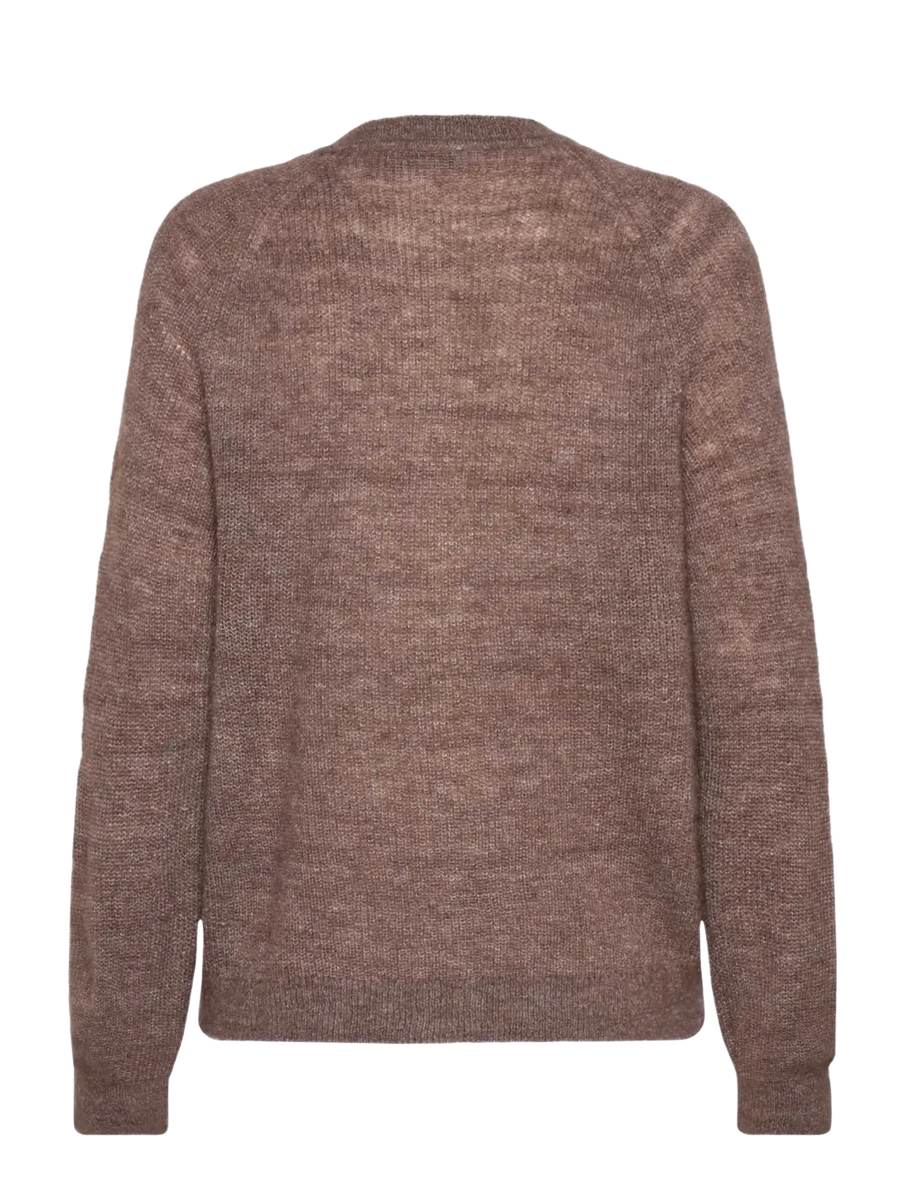 RM By Rosemunde - RMWCille LS Cardigan - efterårstøj - new dark brown melange - 1