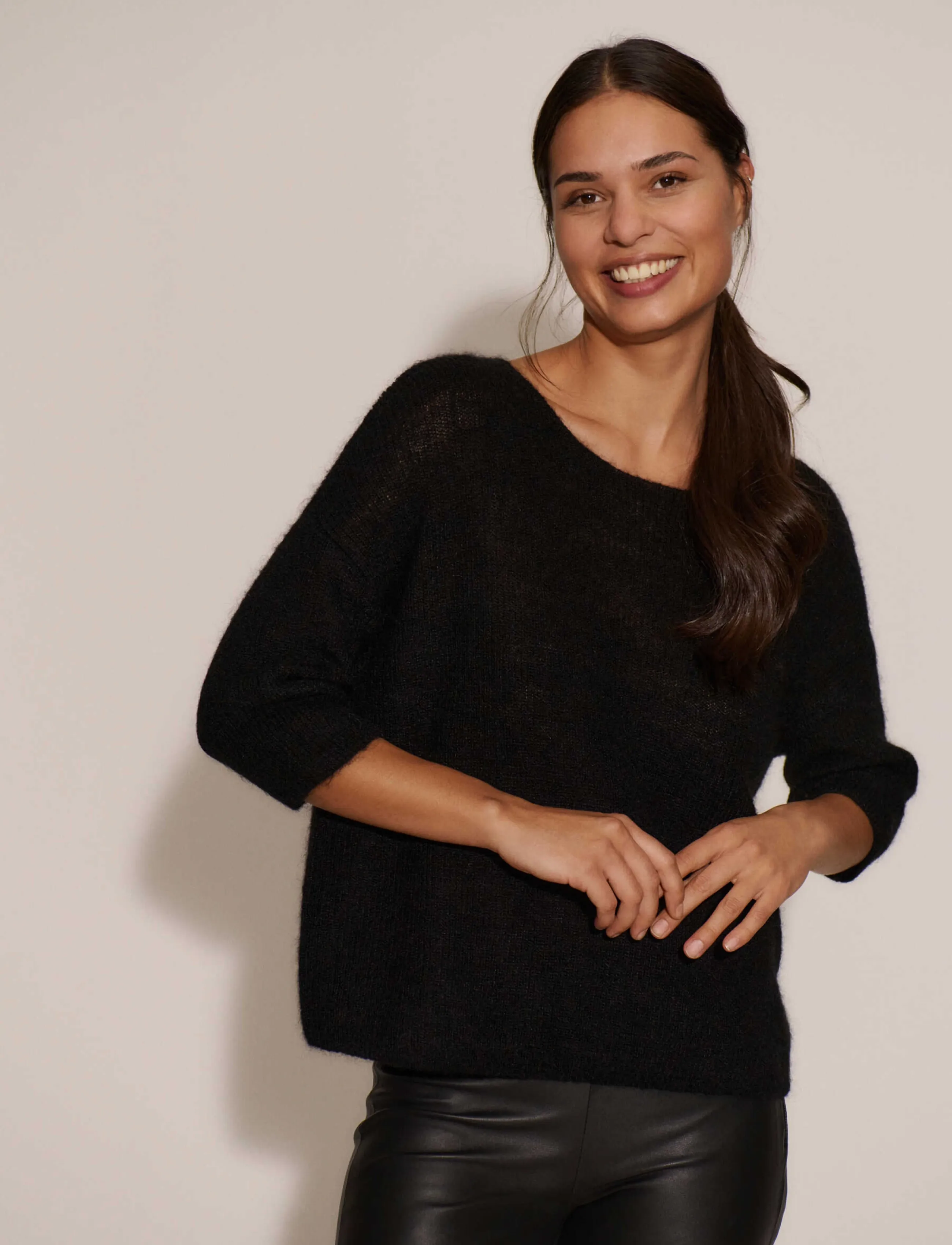 RM By Rosemunde - RMWCille SS Pullover - efterårstøj - black - 0