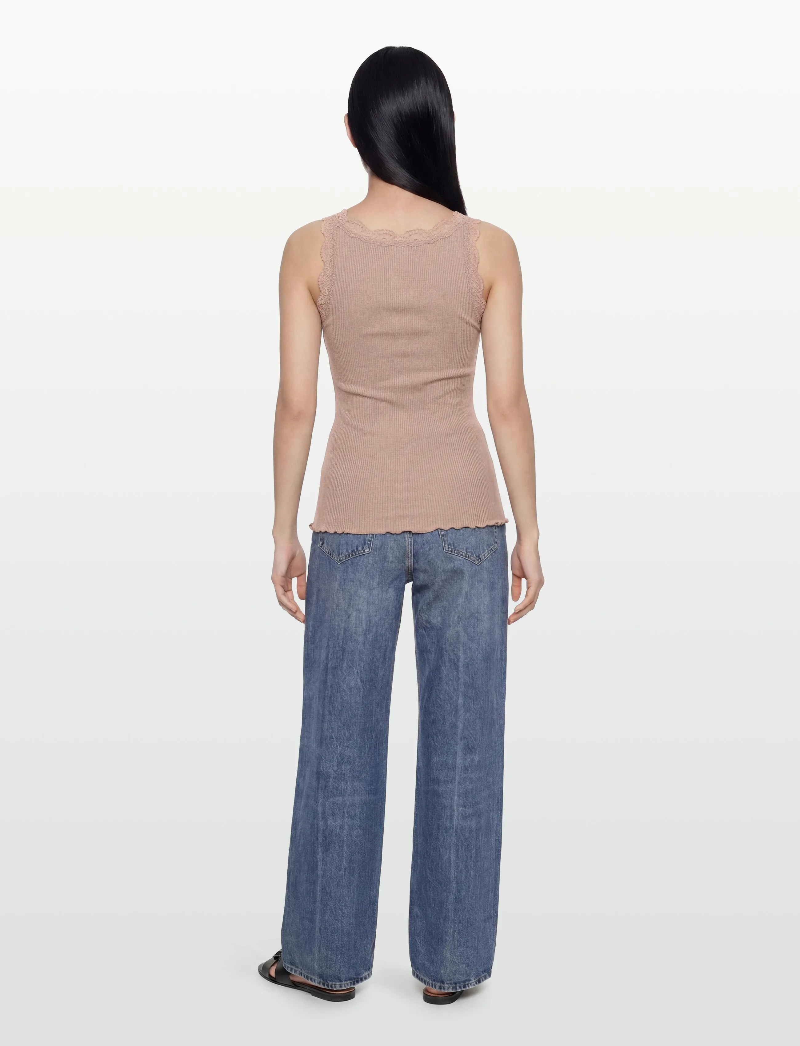 RM By Rosemunde - RMWBalta Modal SL U-Neck Top - laveste priser - mocha meringue - 4