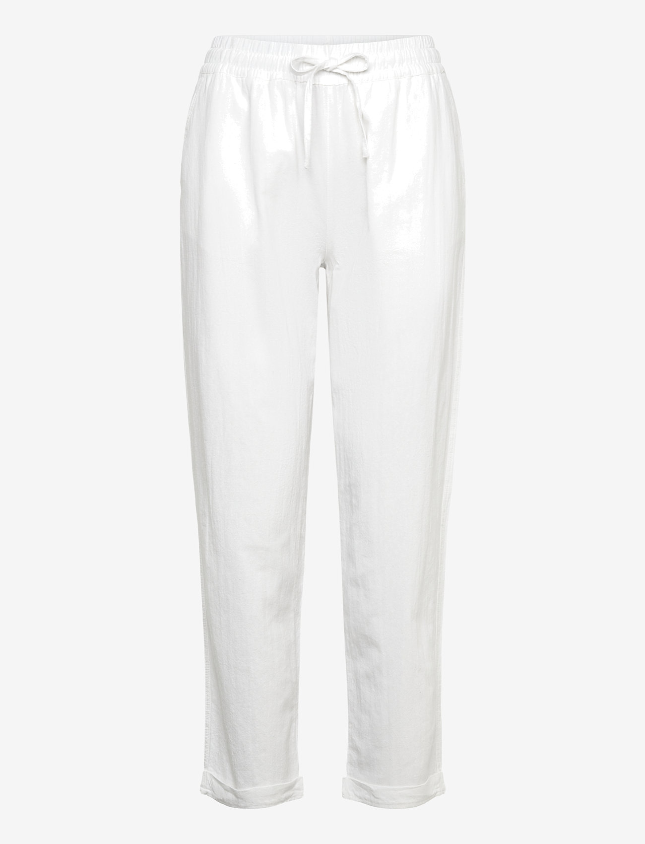 RM By Rosemunde - RMWThy MW Trousers - sirge säärega püksid - new white - 0