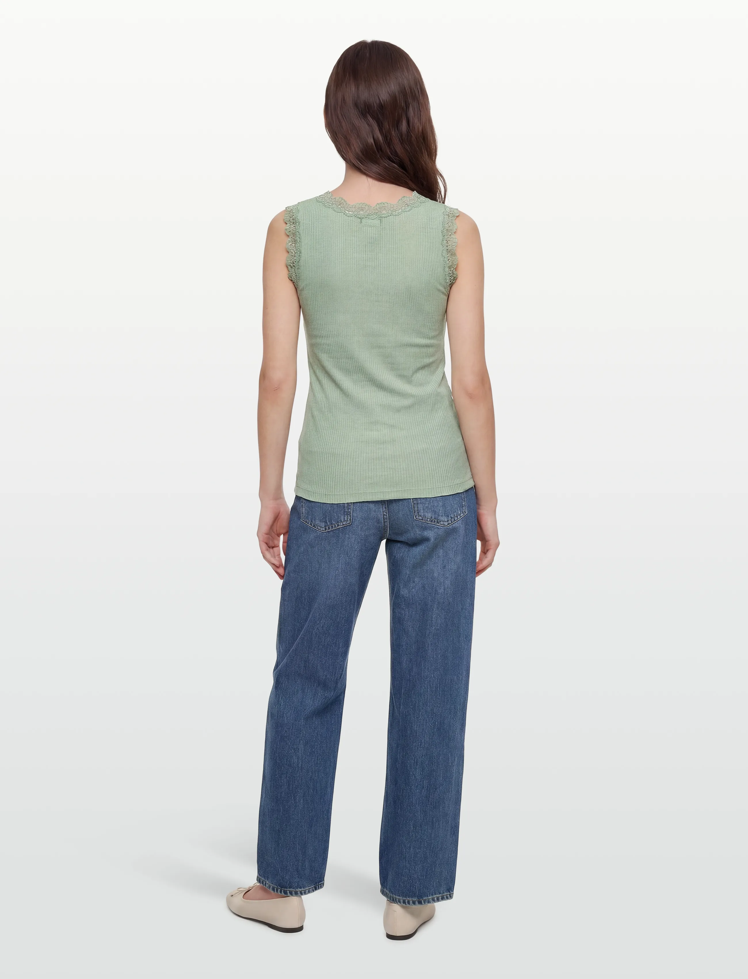RM By Rosemunde - RMWBalta Modal SL Placket Top - linnen - jadeite - 4