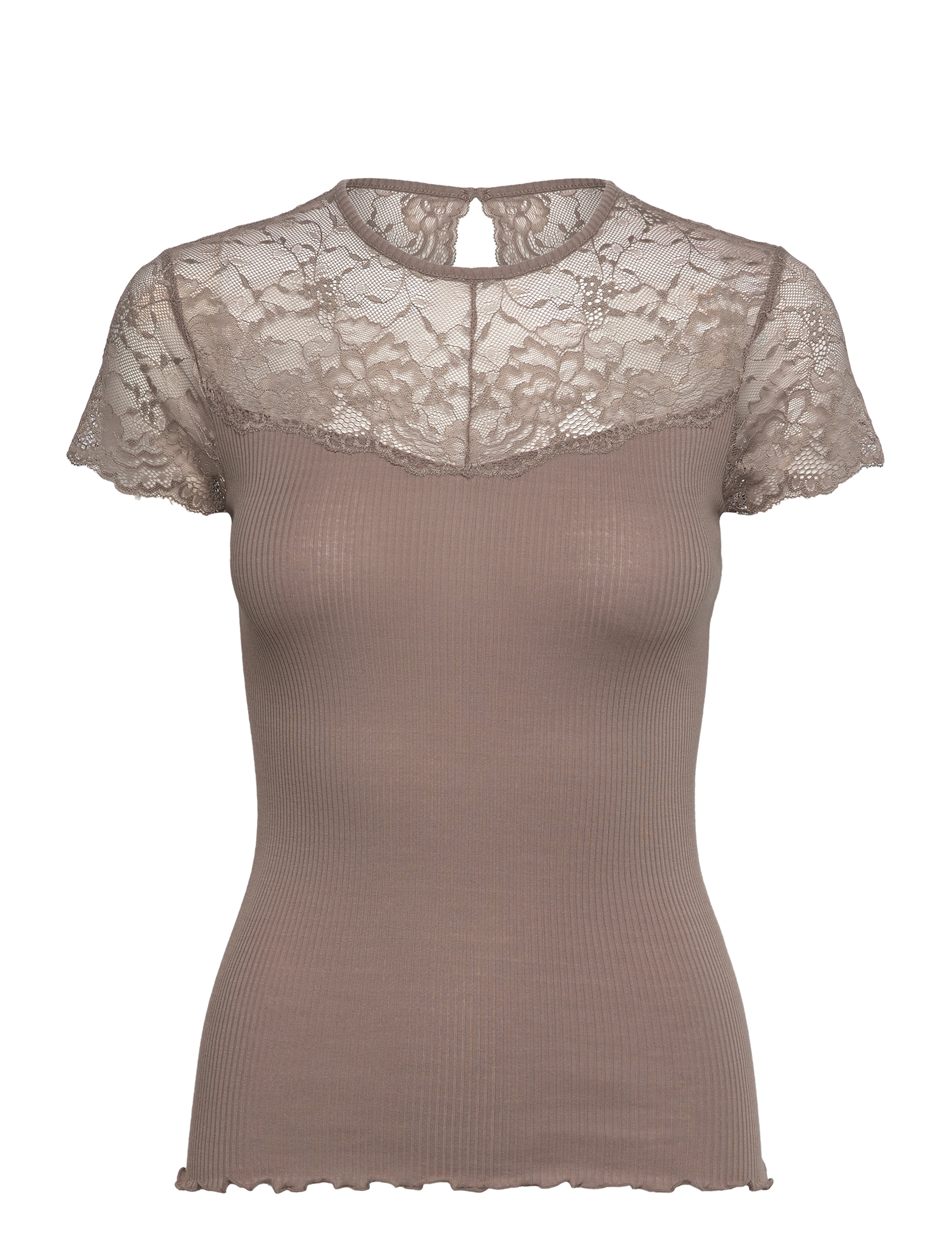 RM By Rosemunde RMWBea lace heartshape SS top - Riided - KOALA / beige