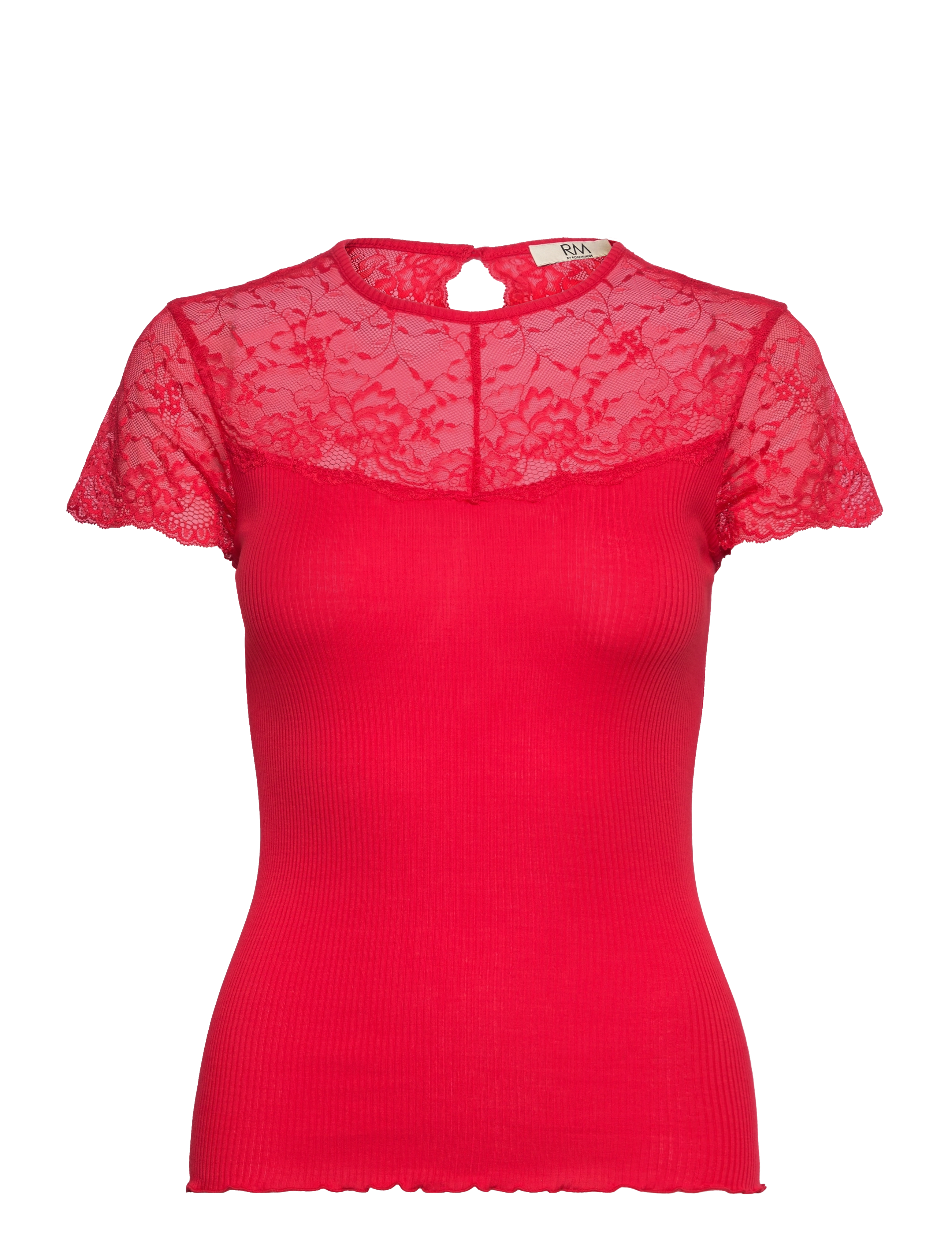 RM By Rosemunde RMWBea lace heartshape SS top - Riided - RACING RED / red