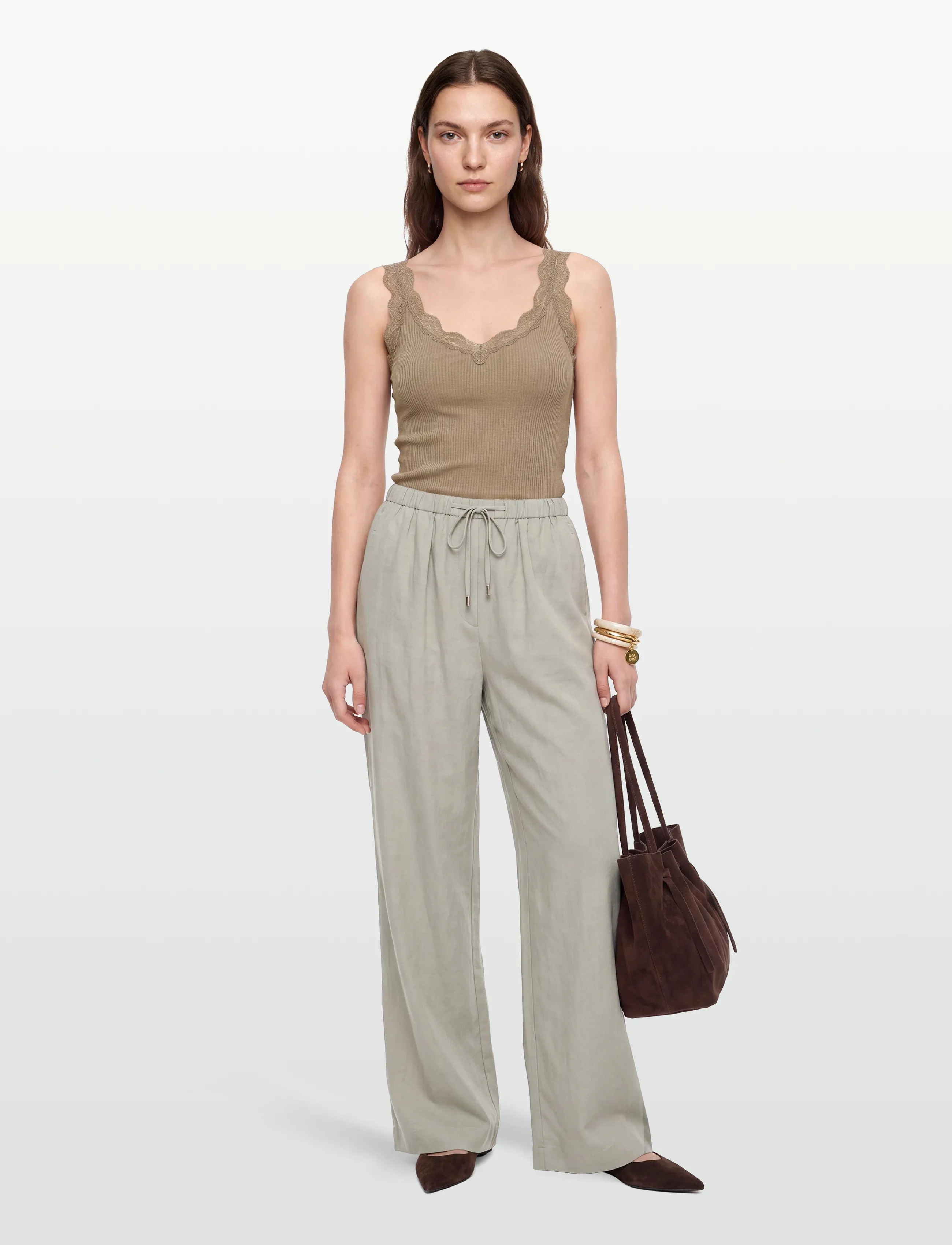 RM By Rosemunde - RMWBalta Modal SL V-neck Top - lowest prices - amphora - 0