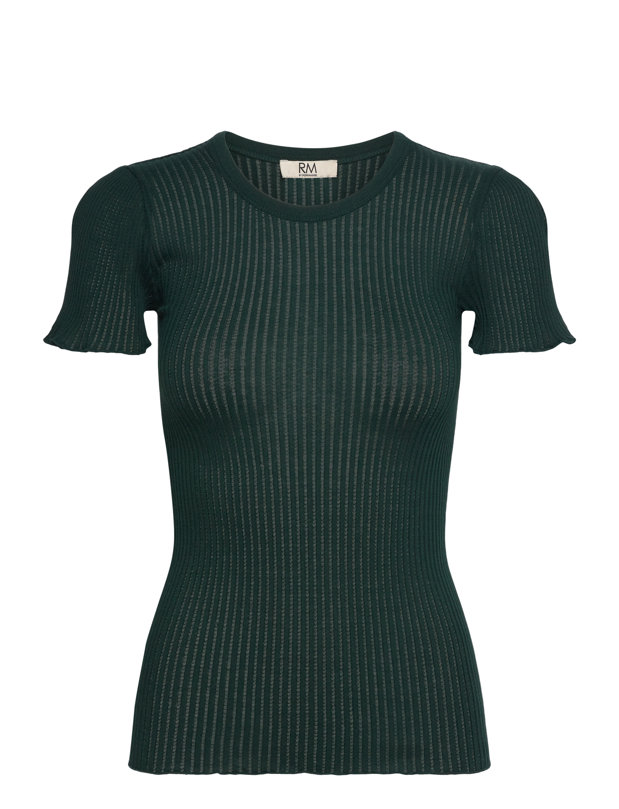 RMWBaku viscose SS top - BOTTLE GREEN