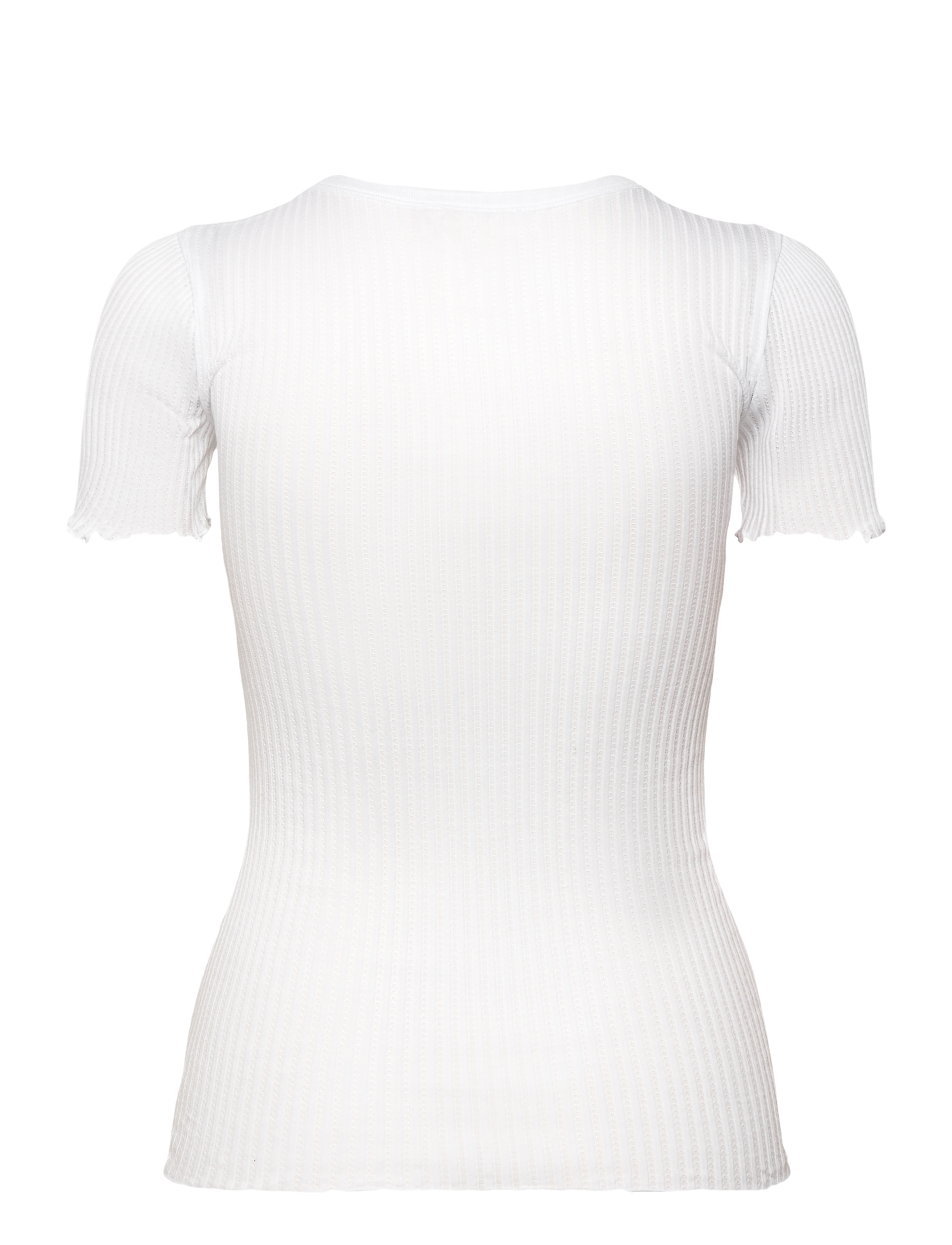 RM By Rosemunde - RMWBaku viscose SS top - t-shirts - new white - 2
