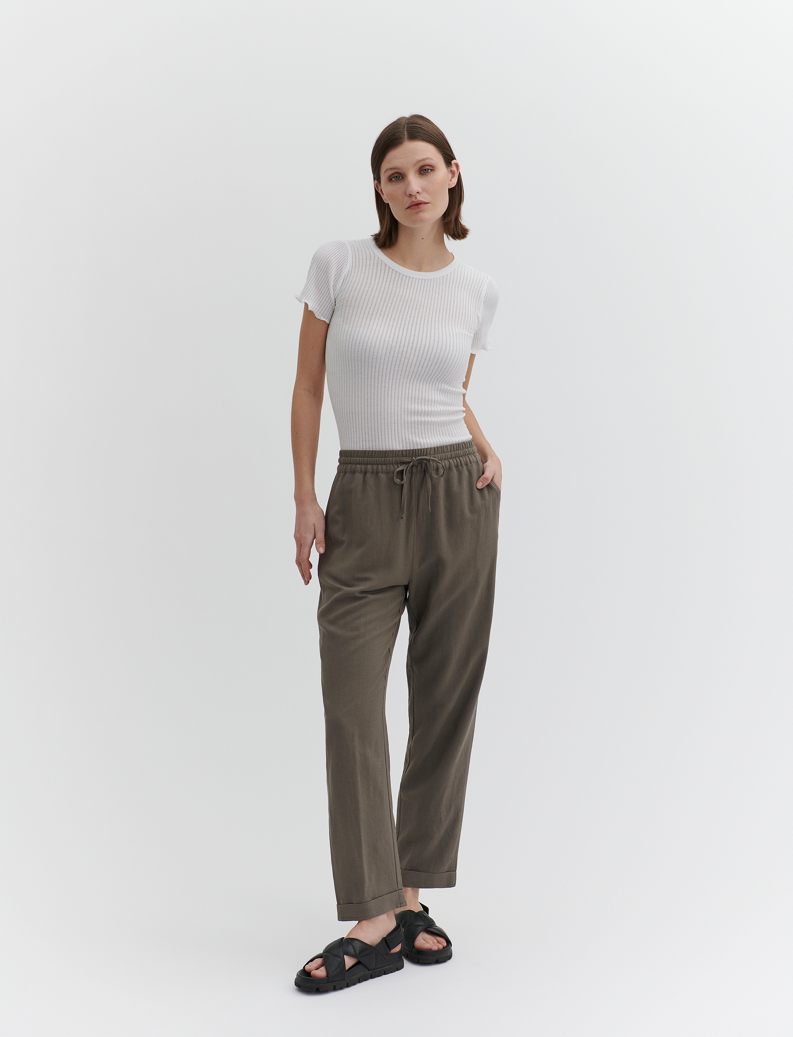 RM By Rosemunde - RMWBaku viscose SS top - t-shirts - new white - 3
