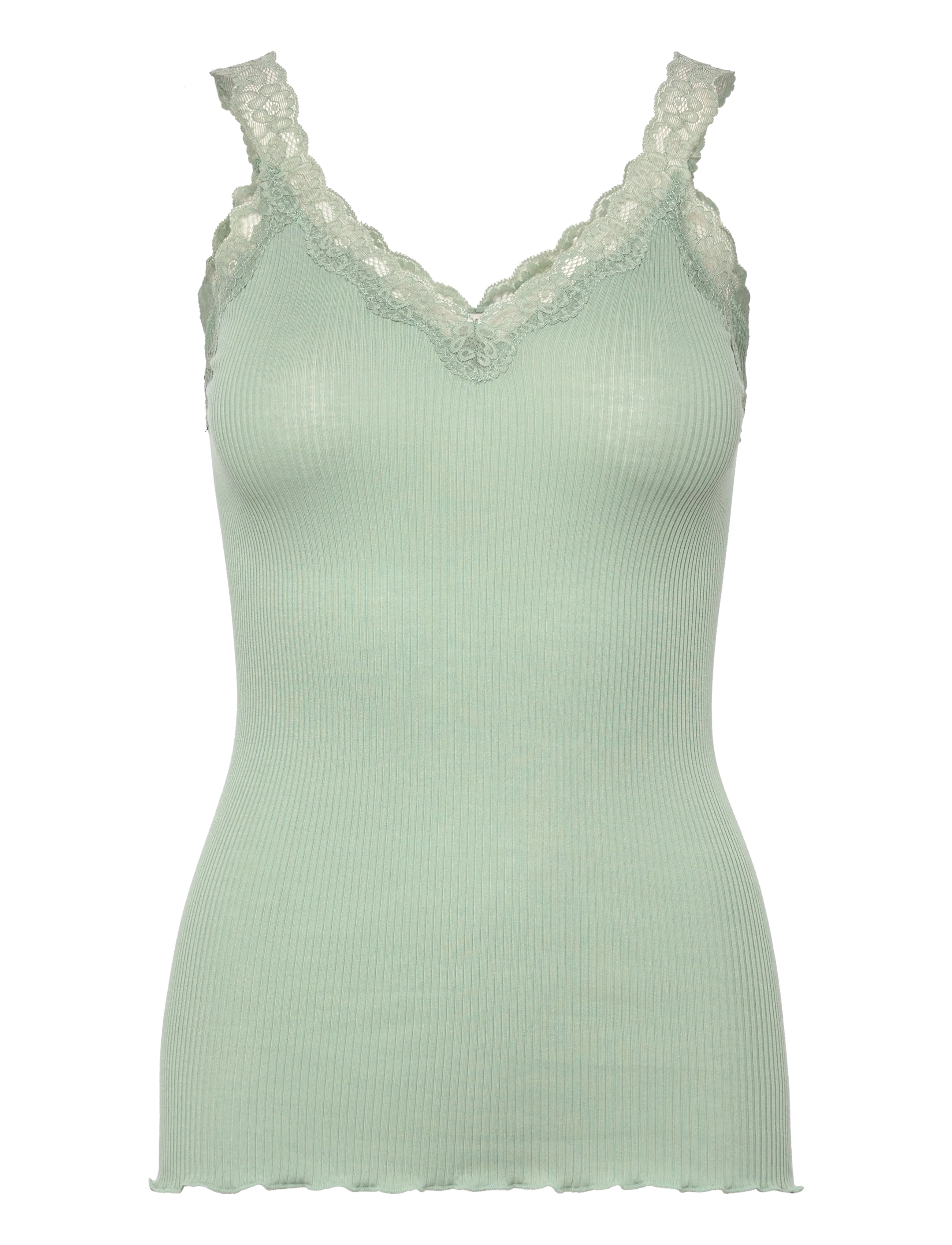 RM By Rosemunde RMWBalta Modal SL V-Neck Top - Last chance - JADEITE / green