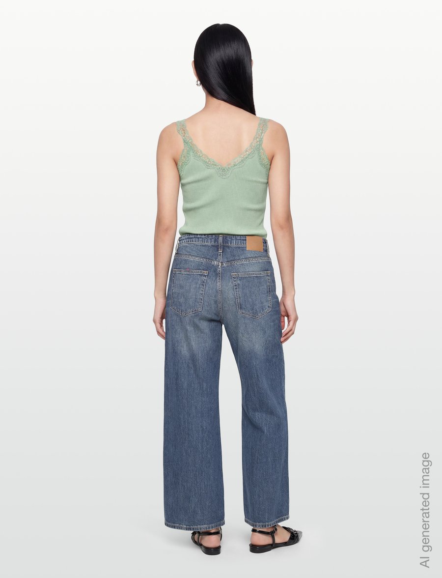 RM By Rosemunde - RMWBalta Modal SL V-Neck Top - Ärmellose tops - jadeite - 4